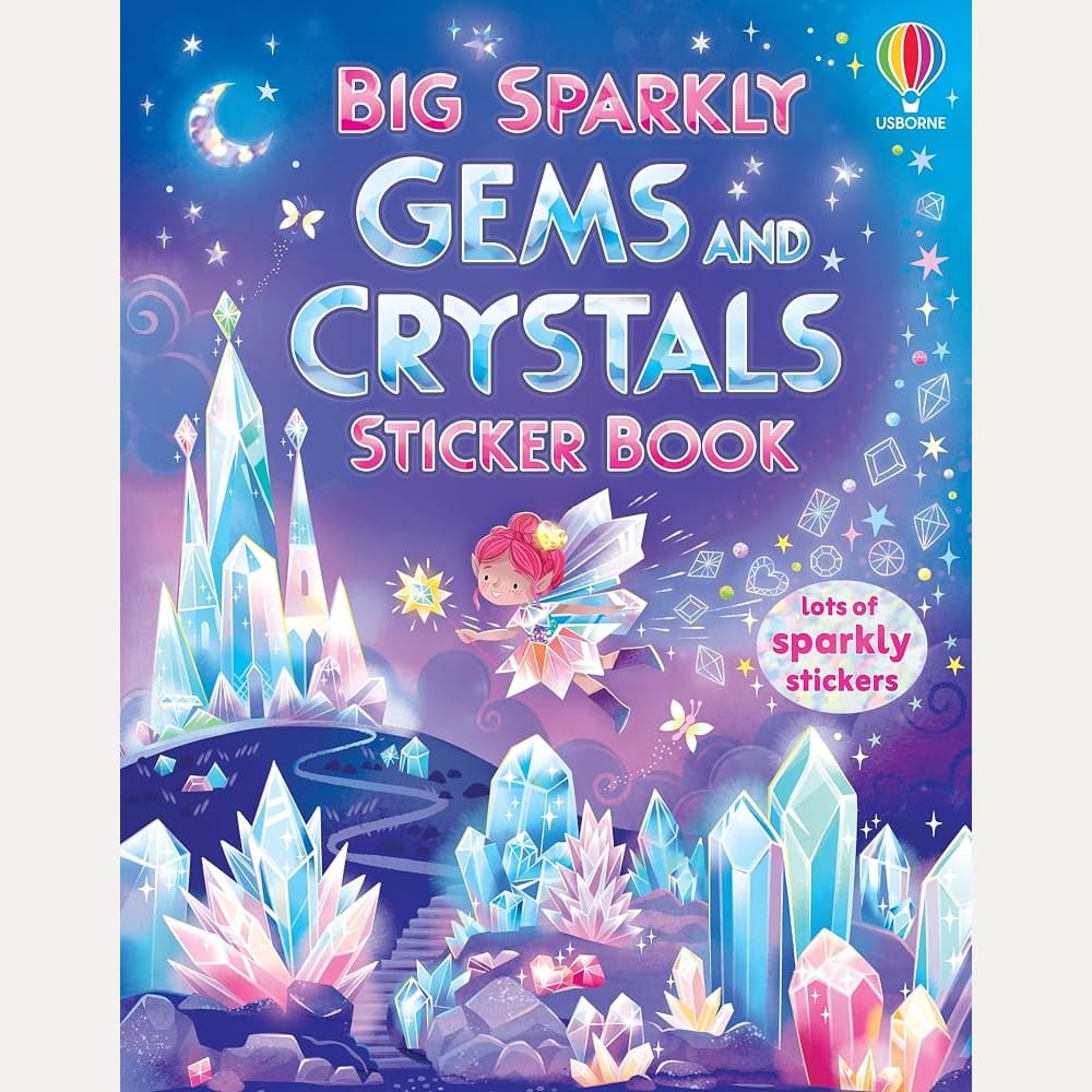 Big Sparkly Gems and Crystals Sticker Book cover image