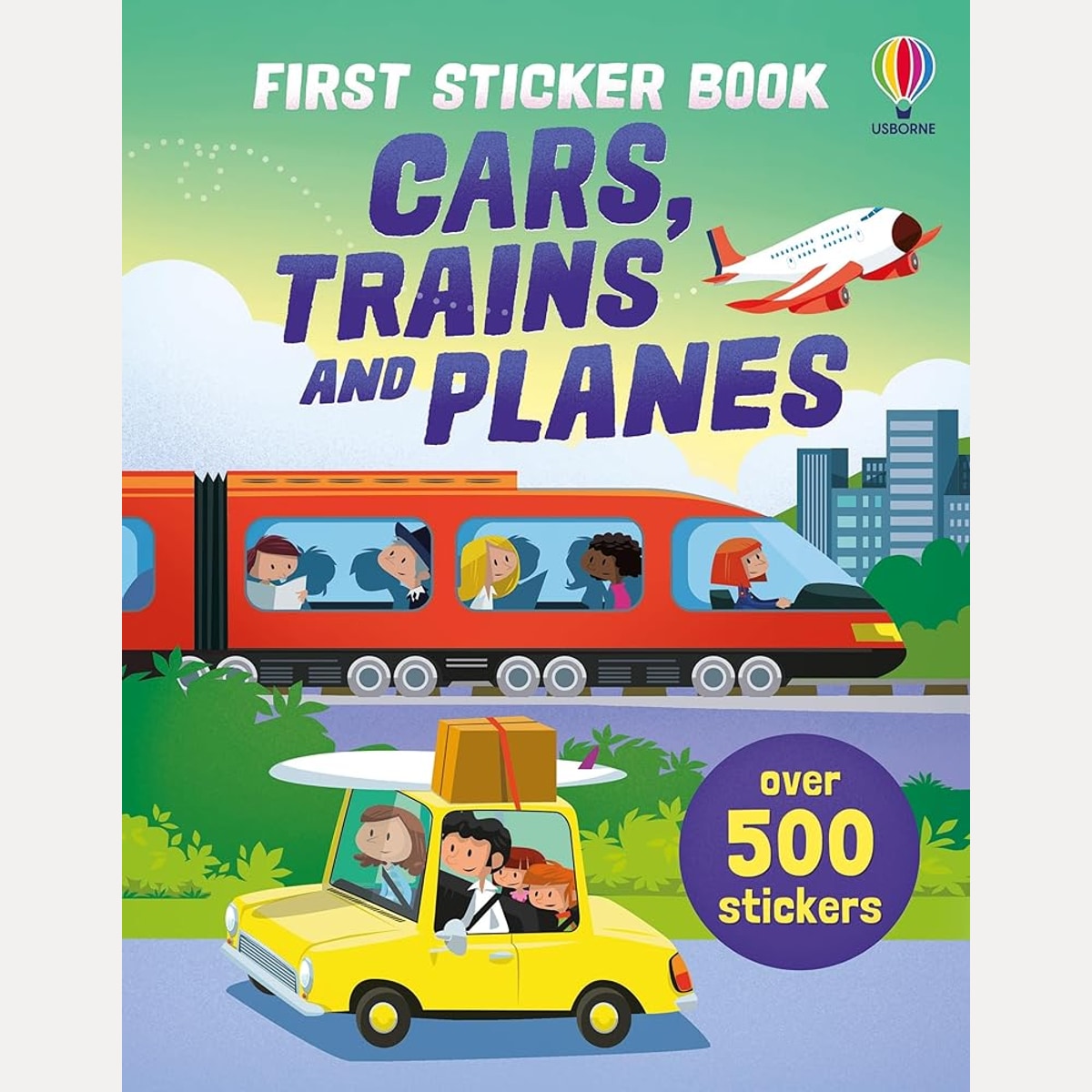 First Sticker Book Cars, Trains and Planes cover image