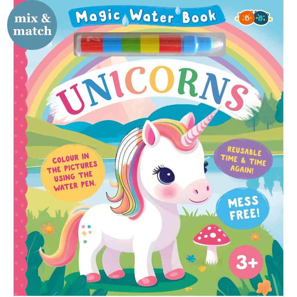 Unicorns Magic Water Activity Board Book
