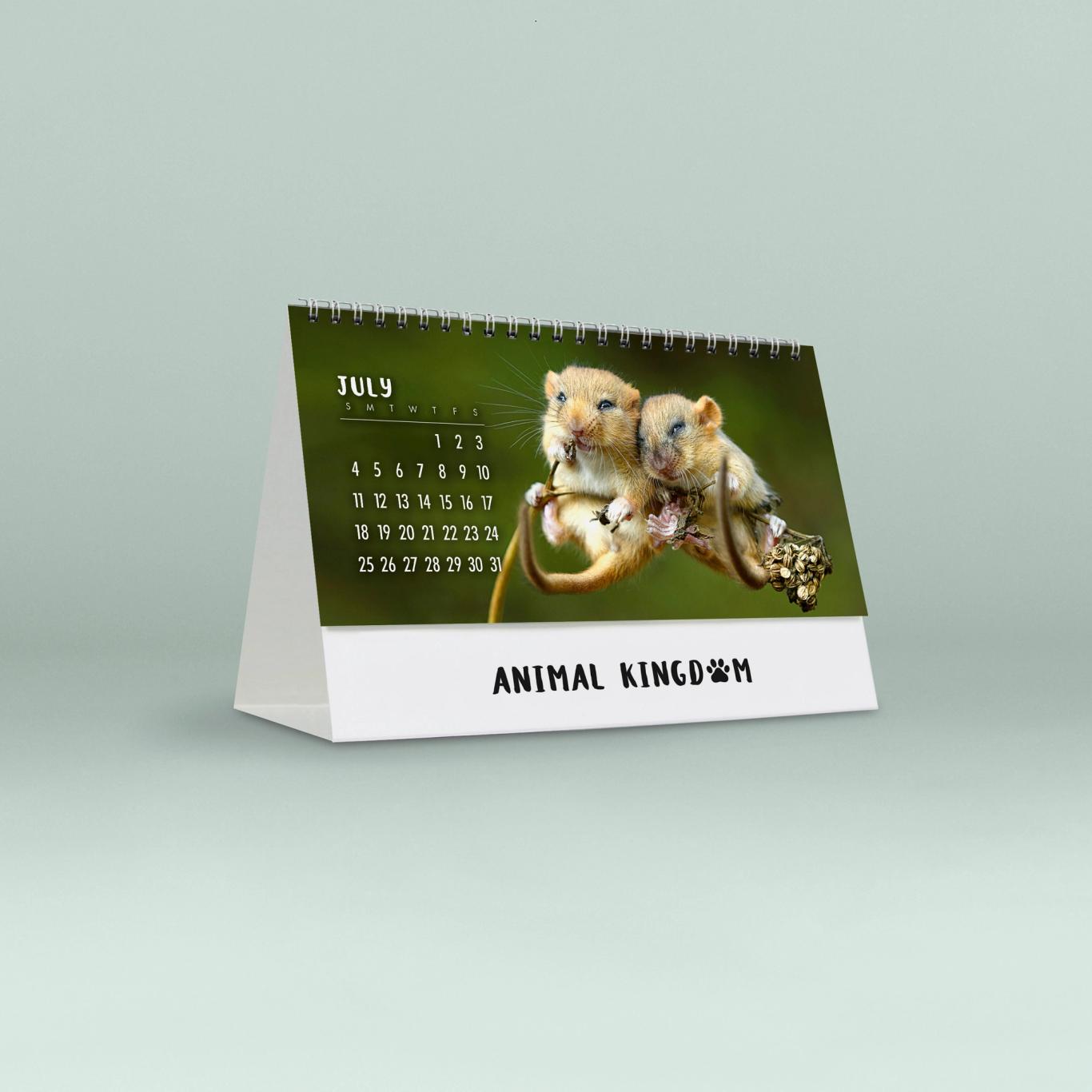 Animal Kingdom Desk Calendar