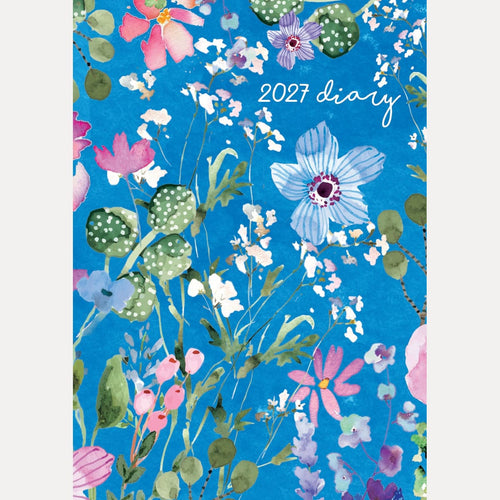 2027 Wild Cobalt A5 Weekly Diary Planner