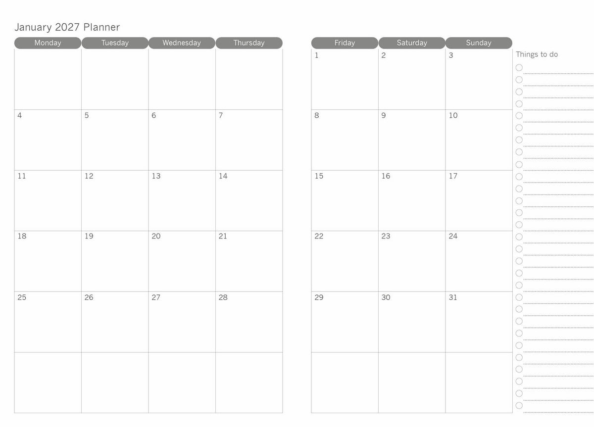 2027 Enchanted Garden A5 Weekly Diary Planner