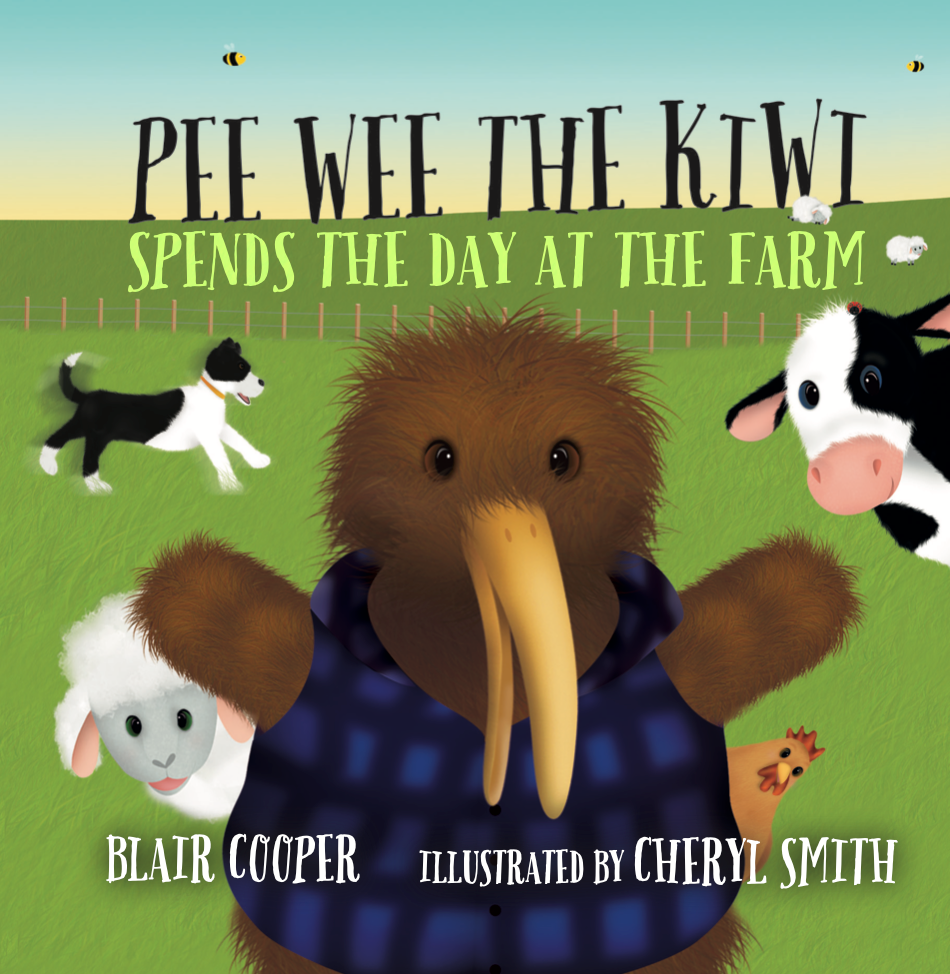 Pee Wee the Kiwi Spends the Day at the Farm Board Book