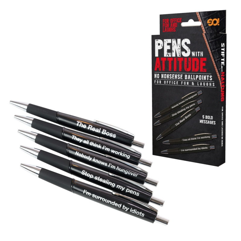 Pens With Attitude Novelty Pen Set