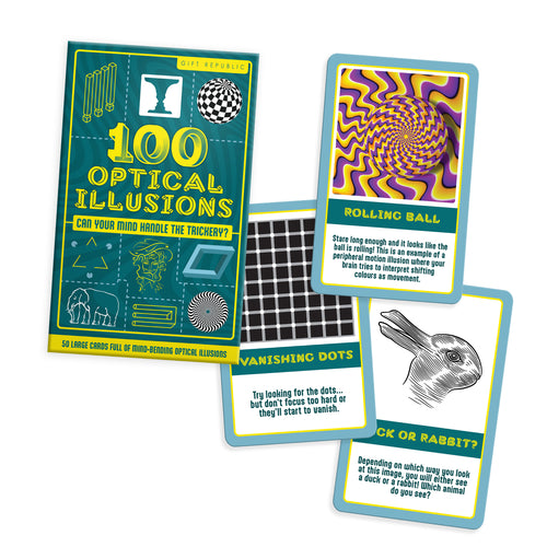 100 Optical Illusions Cards