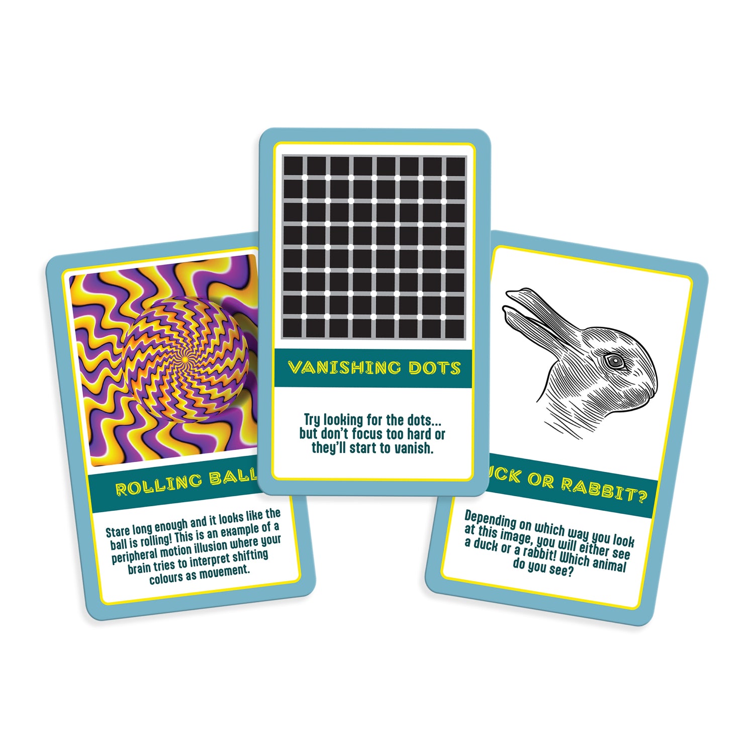 100 Optical Illusions Cards