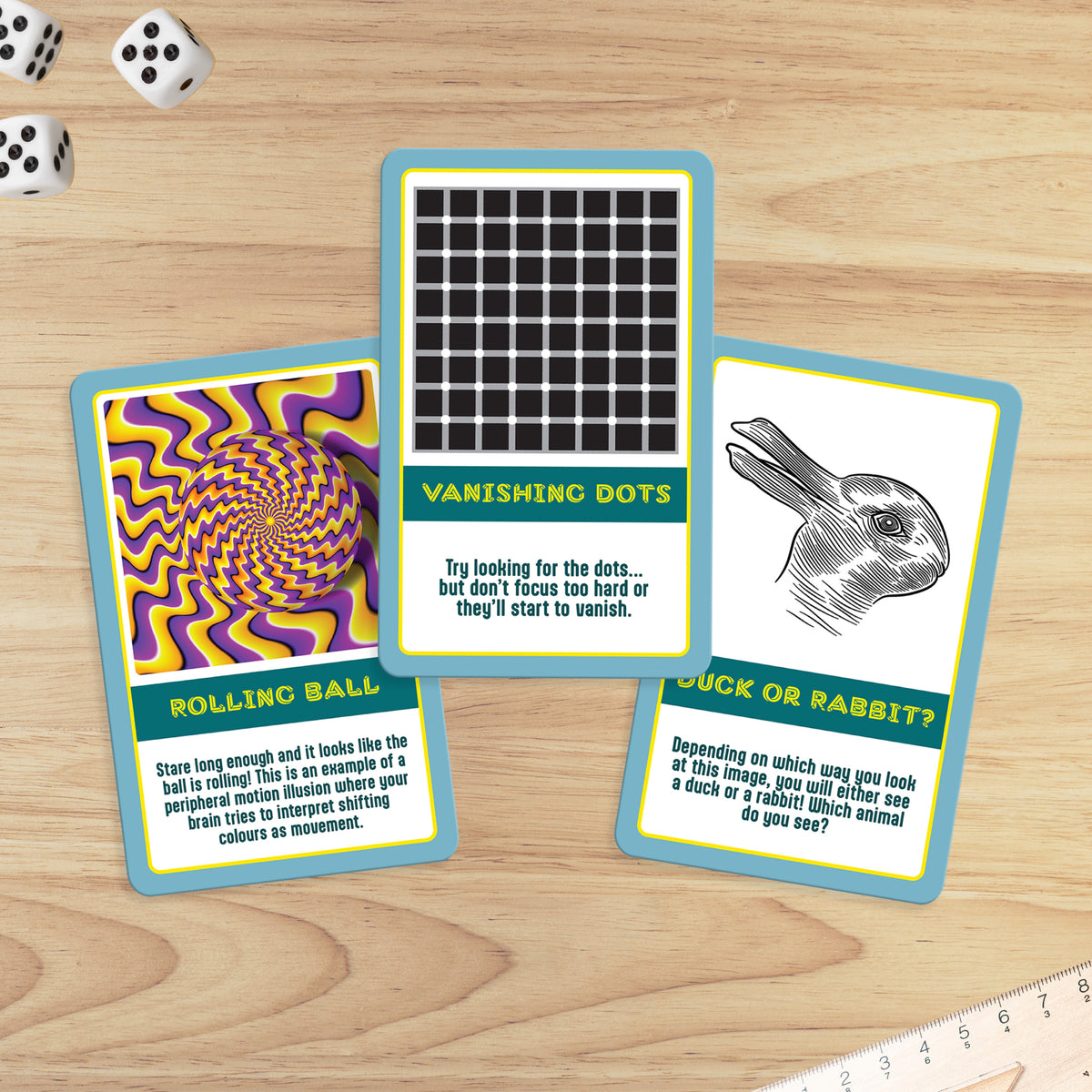 100 Optical Illusions Cards