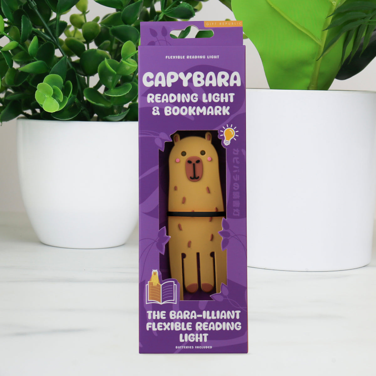 Capybara Reading Light Bookmark