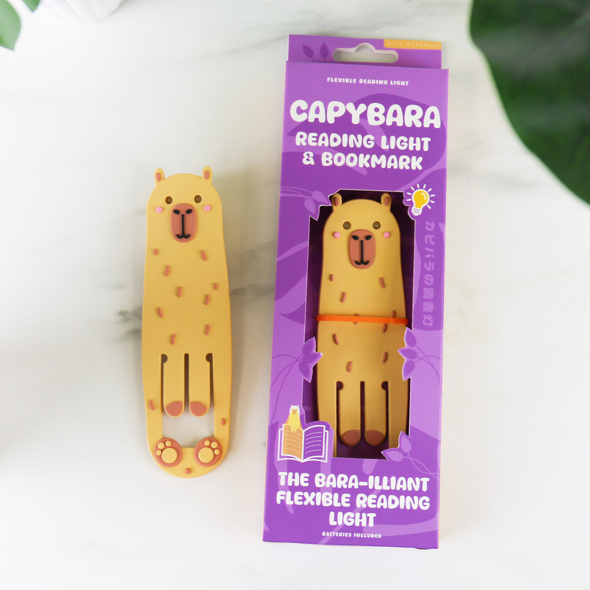 Capybara Reading Light Bookmark