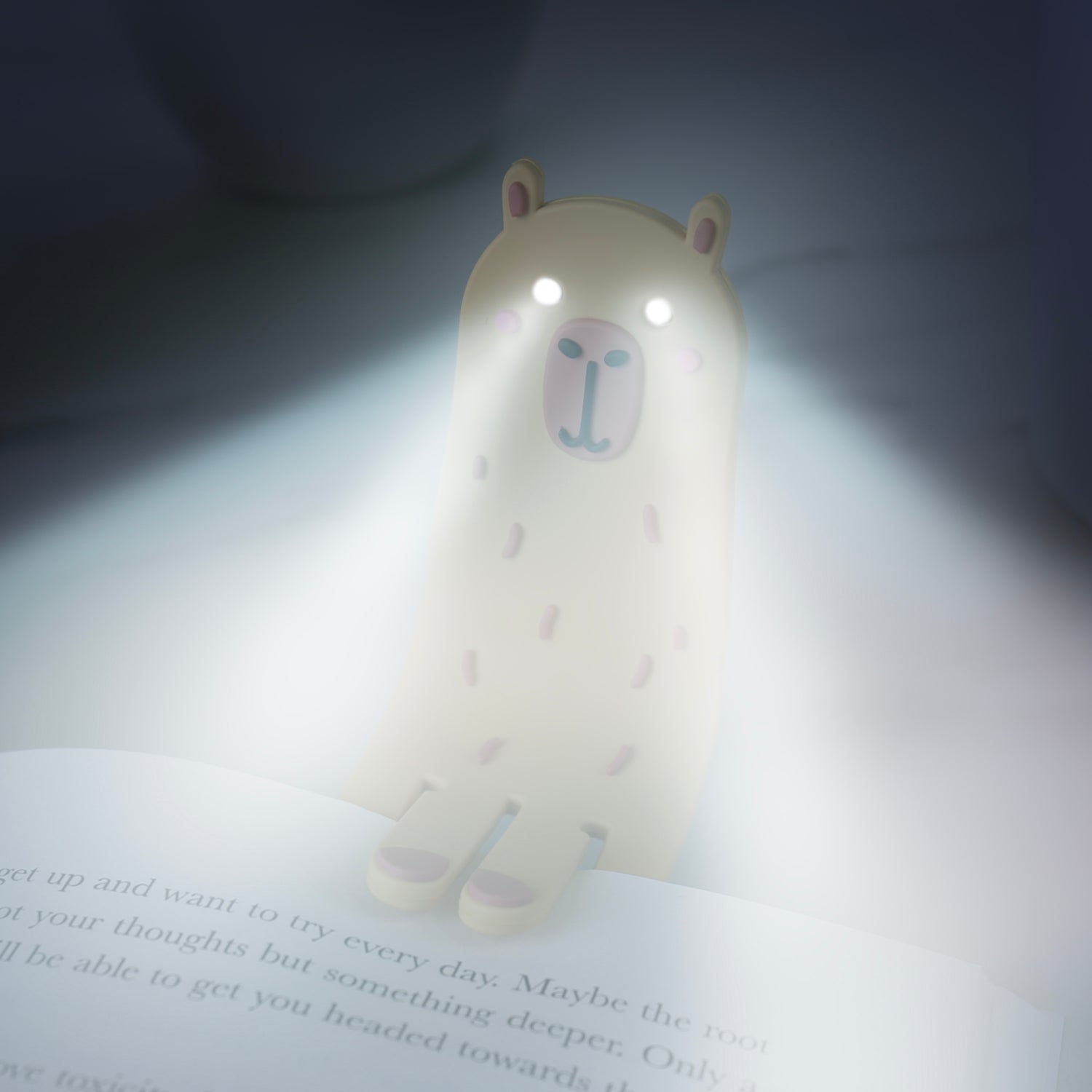 Capybara Reading Light Bookmark