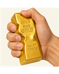 Gold Bar Squishy Sensory Toy