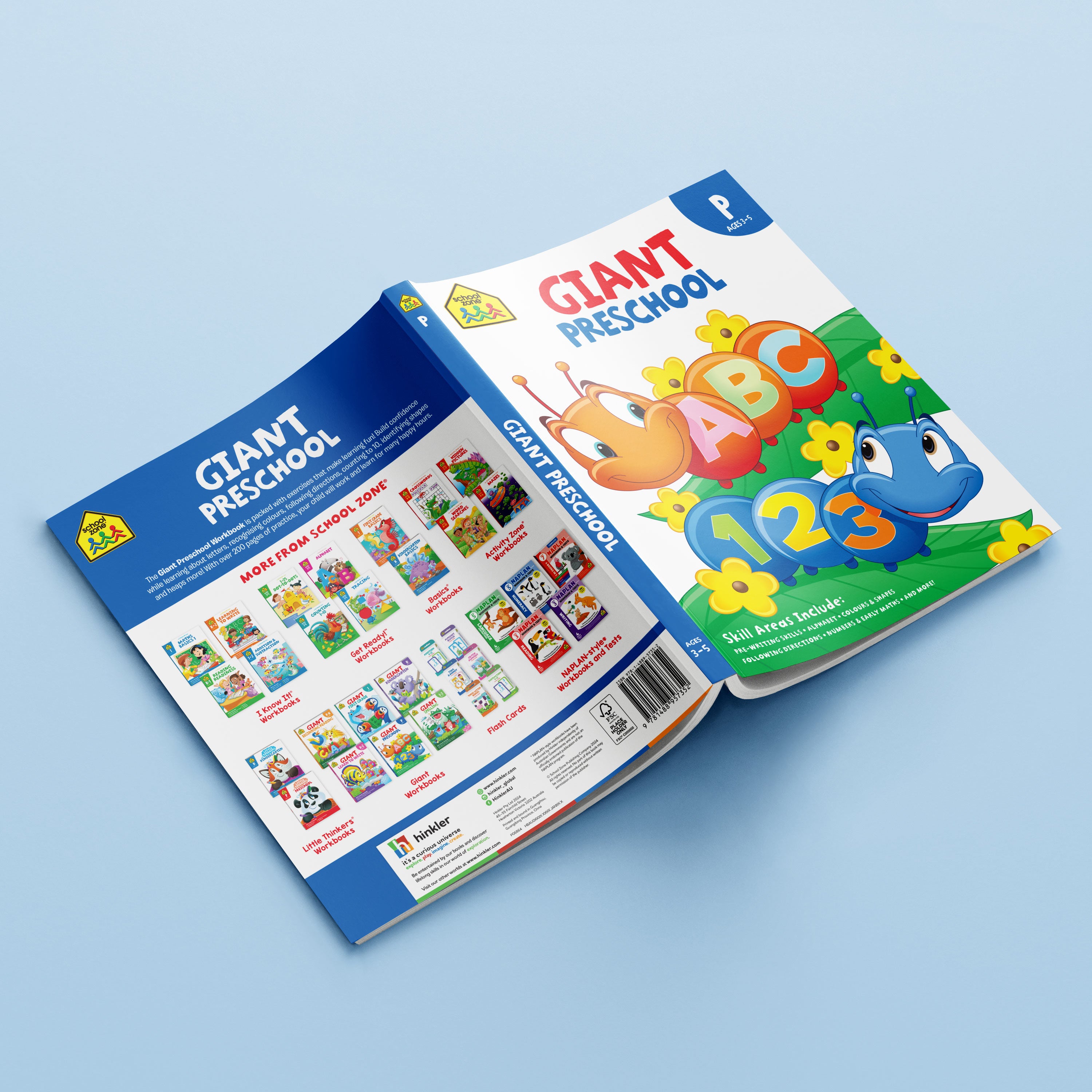 School Zone Giant Preschool Workbook Ages 3-5
