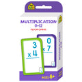 School Zone Multiplication 0-12 Flash Cards Ages 8+ 56 Cards