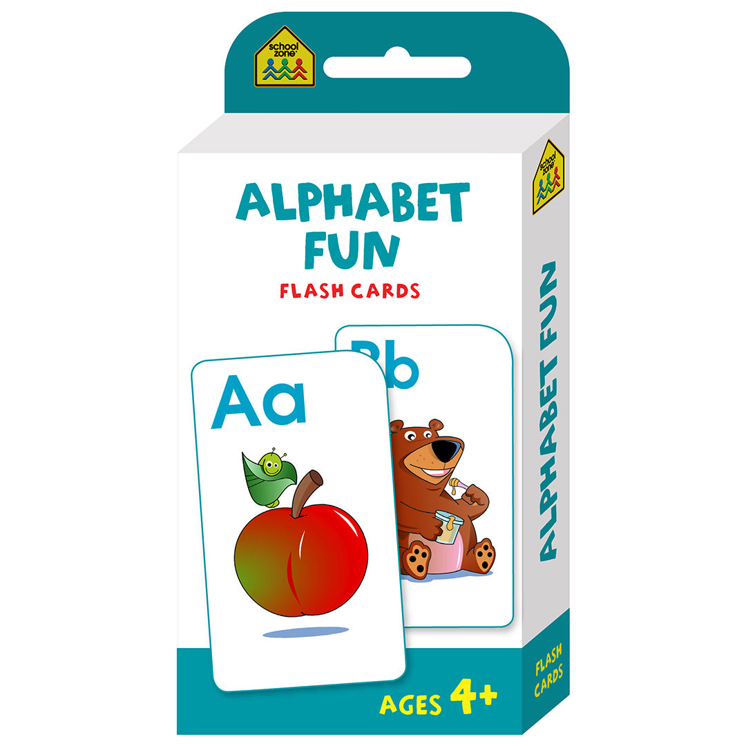 School Zone Alphabet Fun Flash Cards Ages 4+ 56 Cards