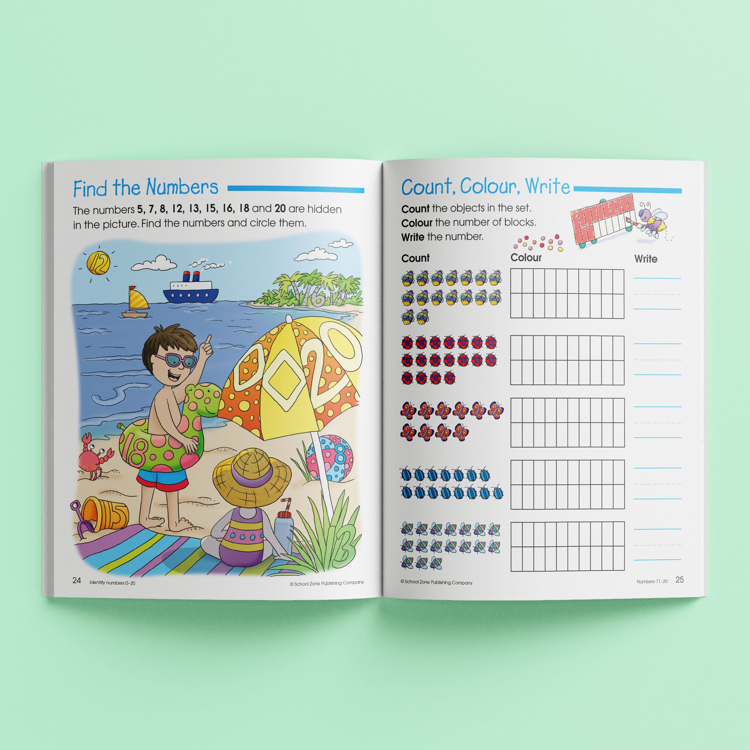 School Zone I Know It! Maths Basics 1 Workbook Ages 5-7