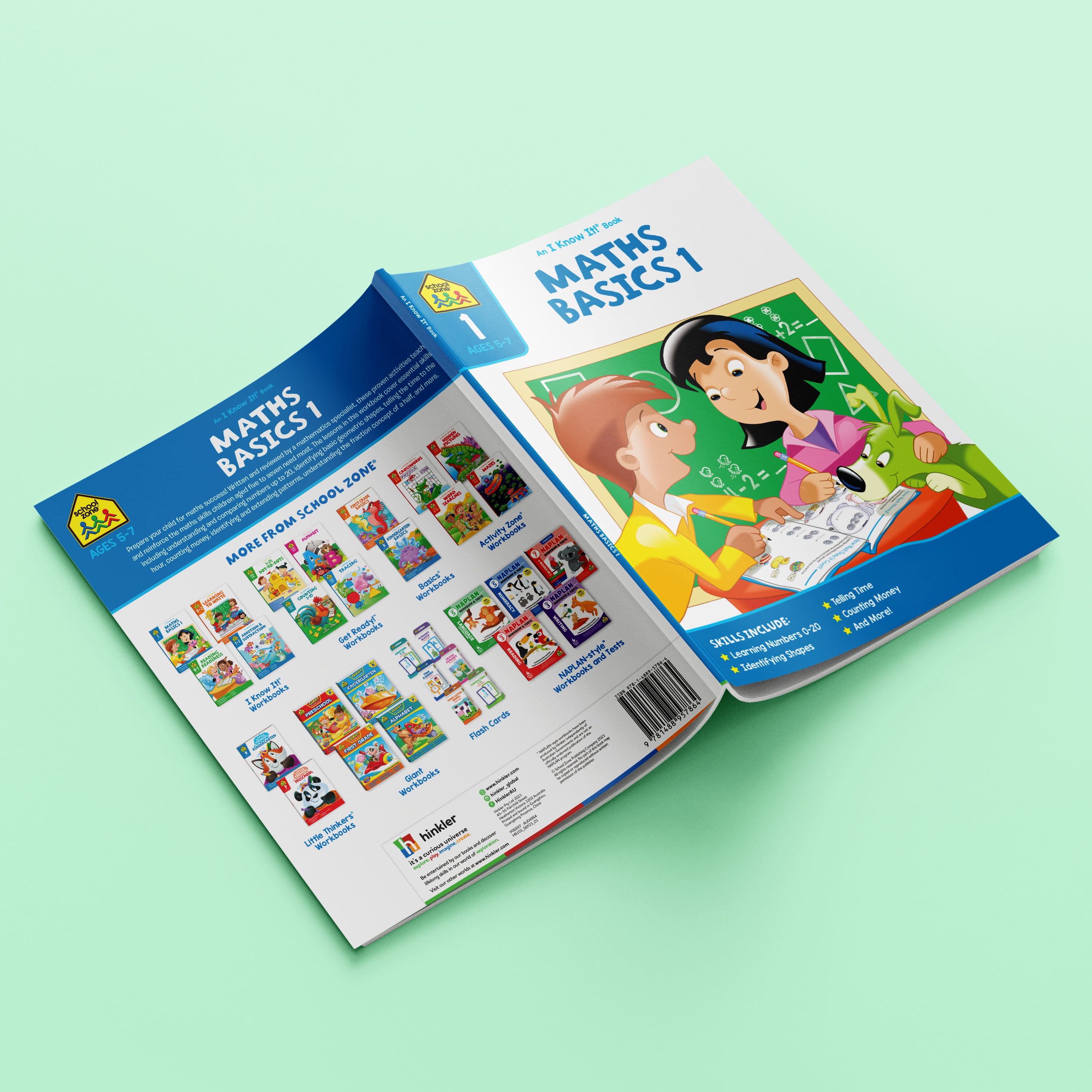 School Zone I Know It! Maths Basics 1 Workbook Ages 5-7