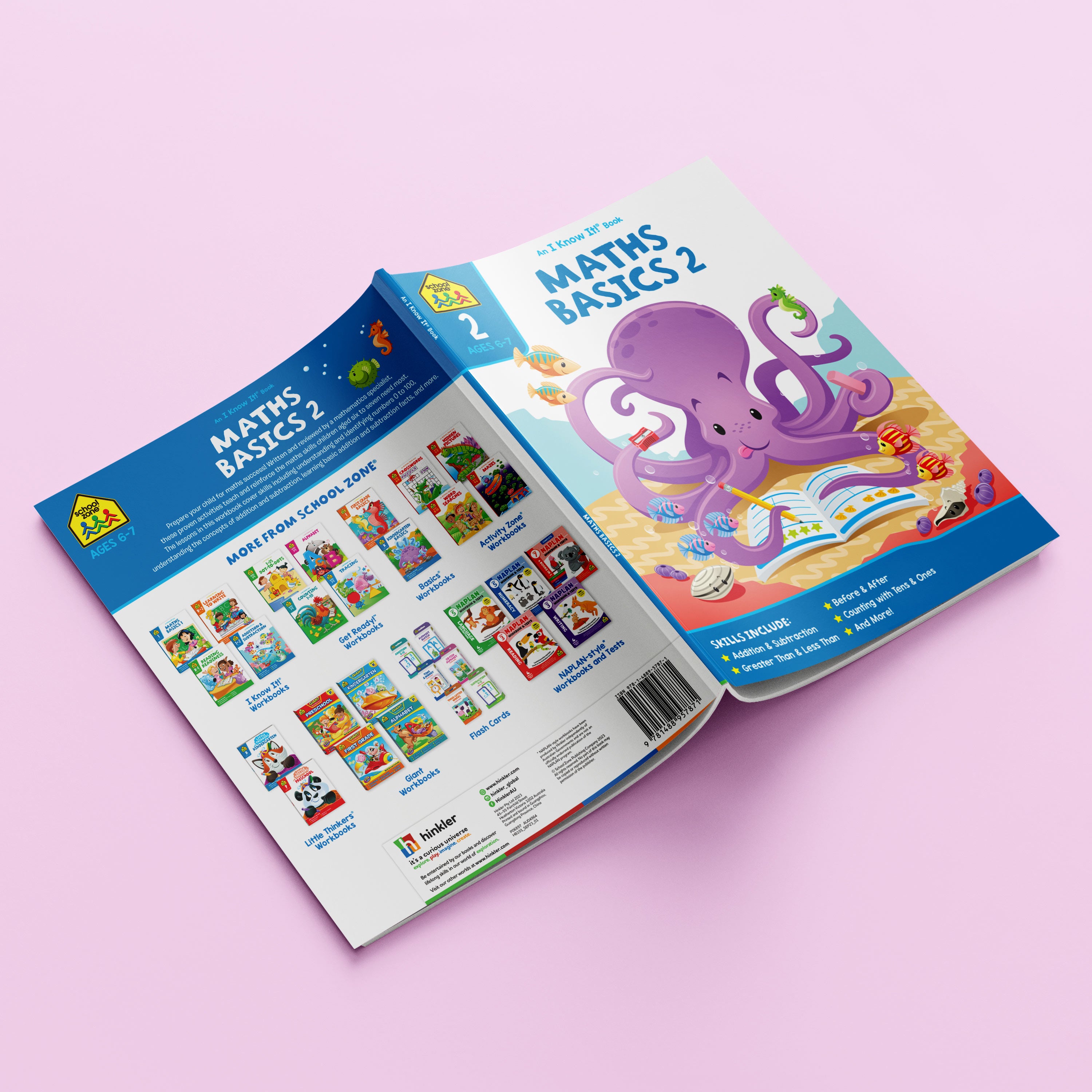 School Zone I Know It! Maths Basics 2 Workbook Ages 6-7