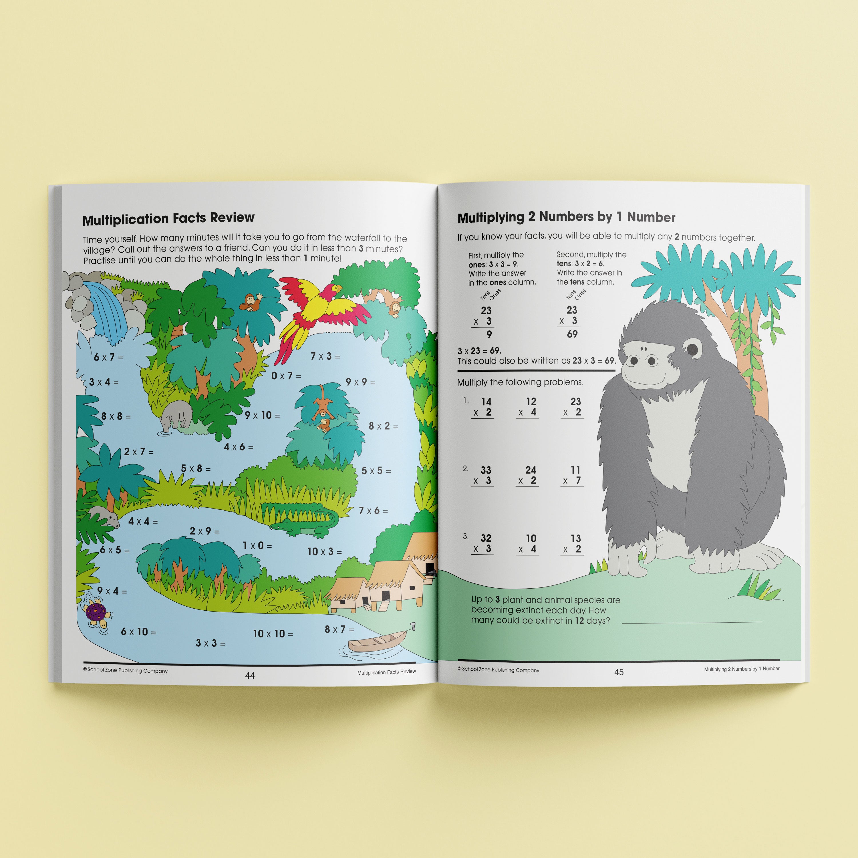 School Zone I Know It! Maths Basics 4 Workbook Ages 8-10