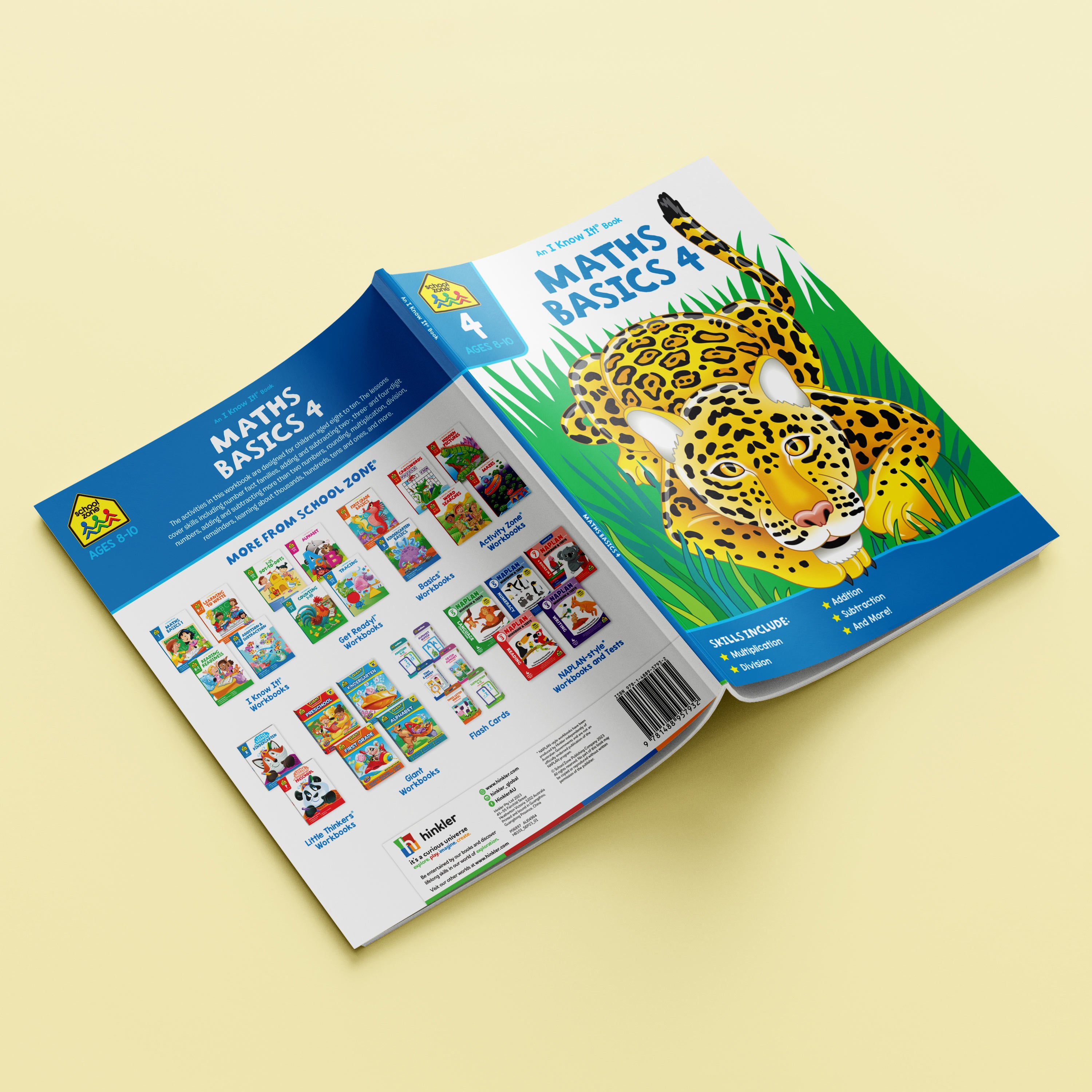 School Zone I Know It! Maths Basics 4 Workbook Ages 8-10