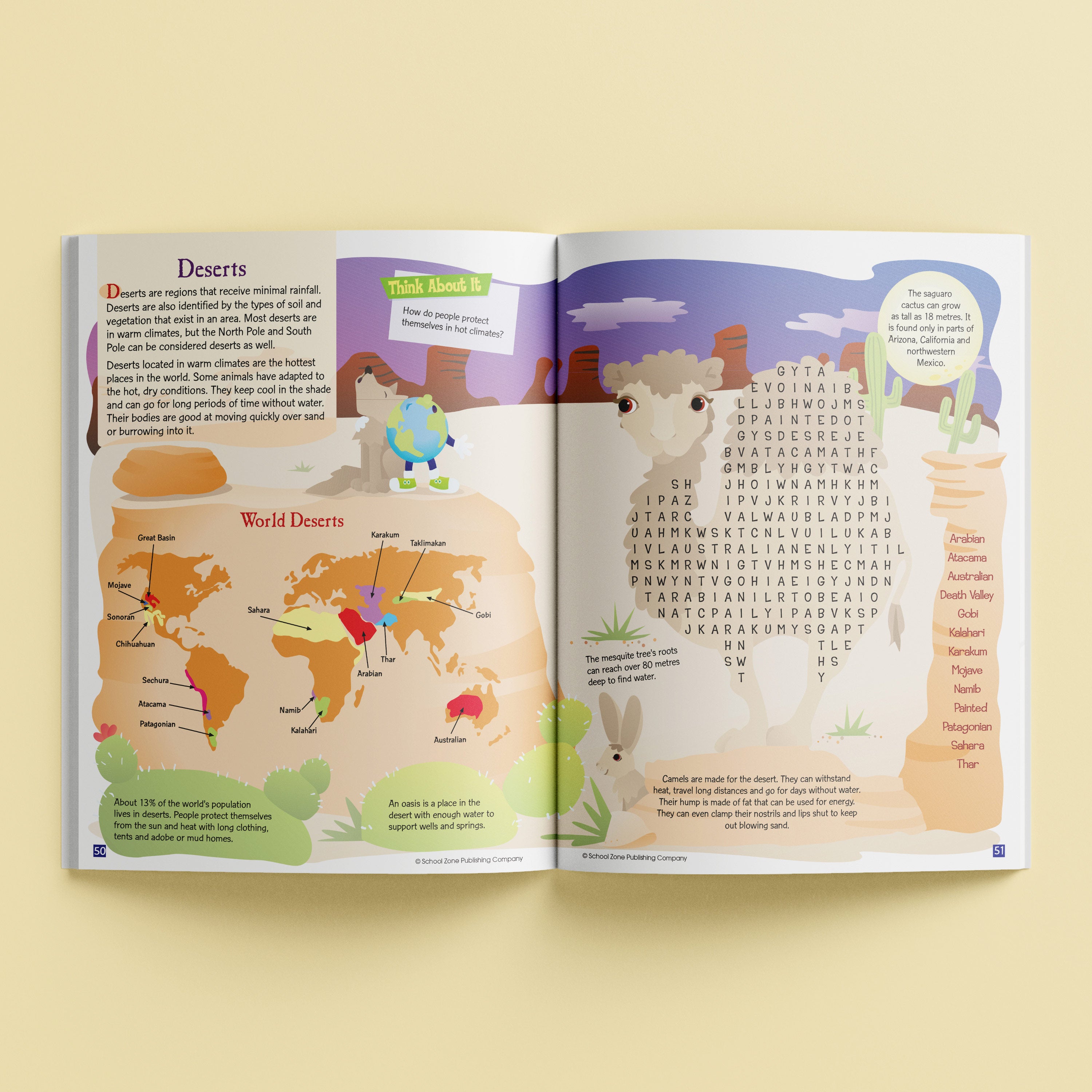 School Zone Activity Zone Word Searches Workbook Ages 8-10