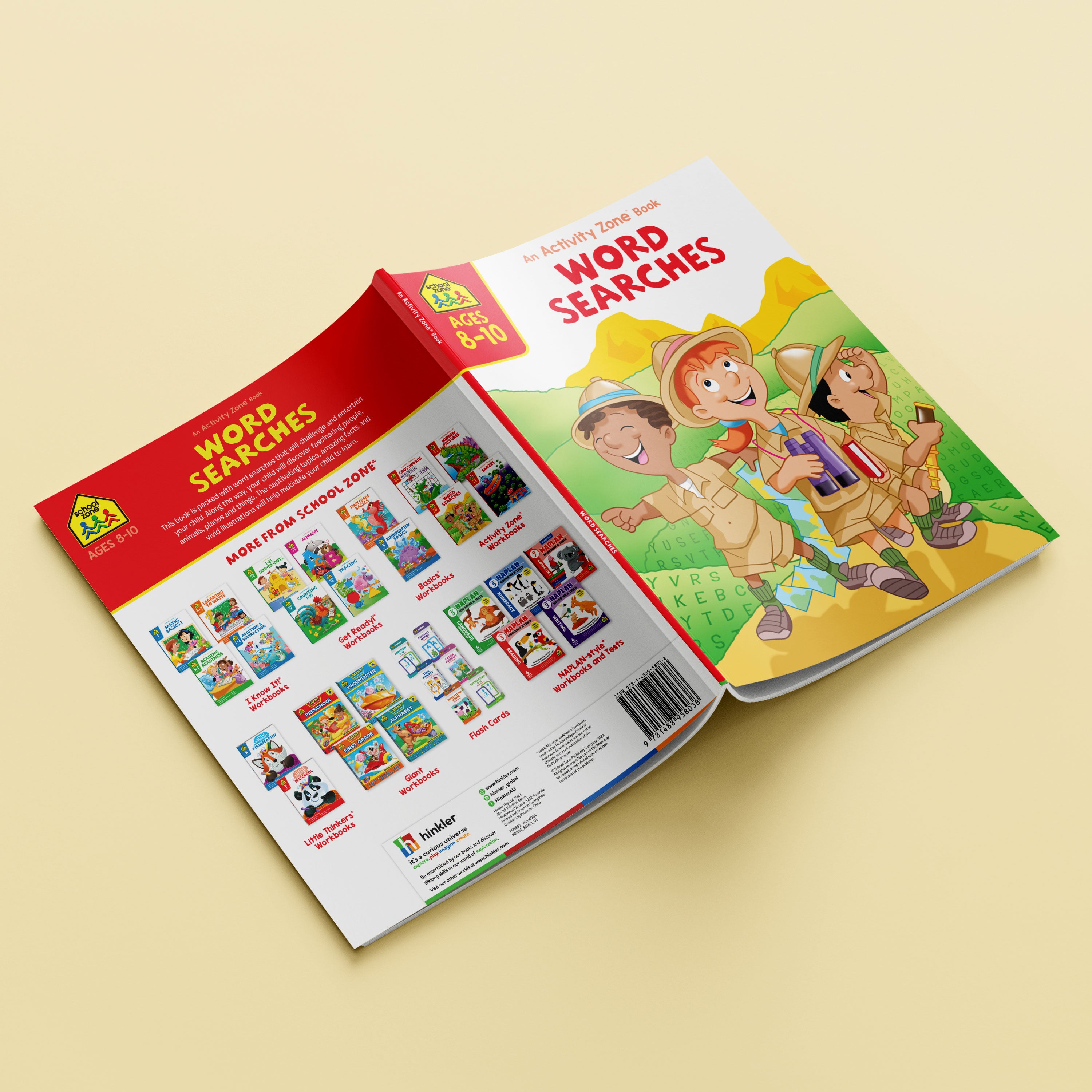 School Zone Activity Zone Word Searches Workbook Ages 8-10