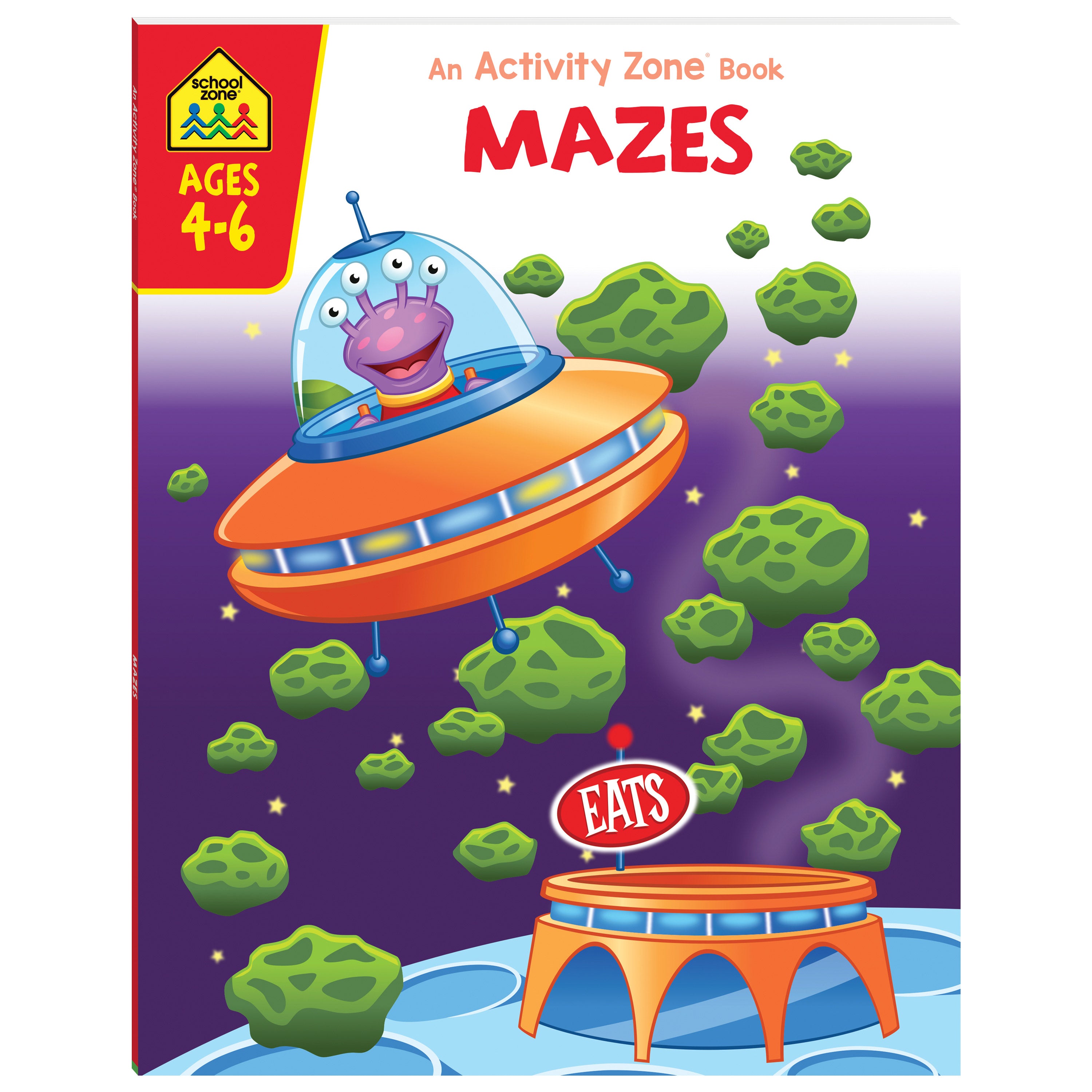 School Zone Activity Zone Mazes Workbook Ages 4-6
