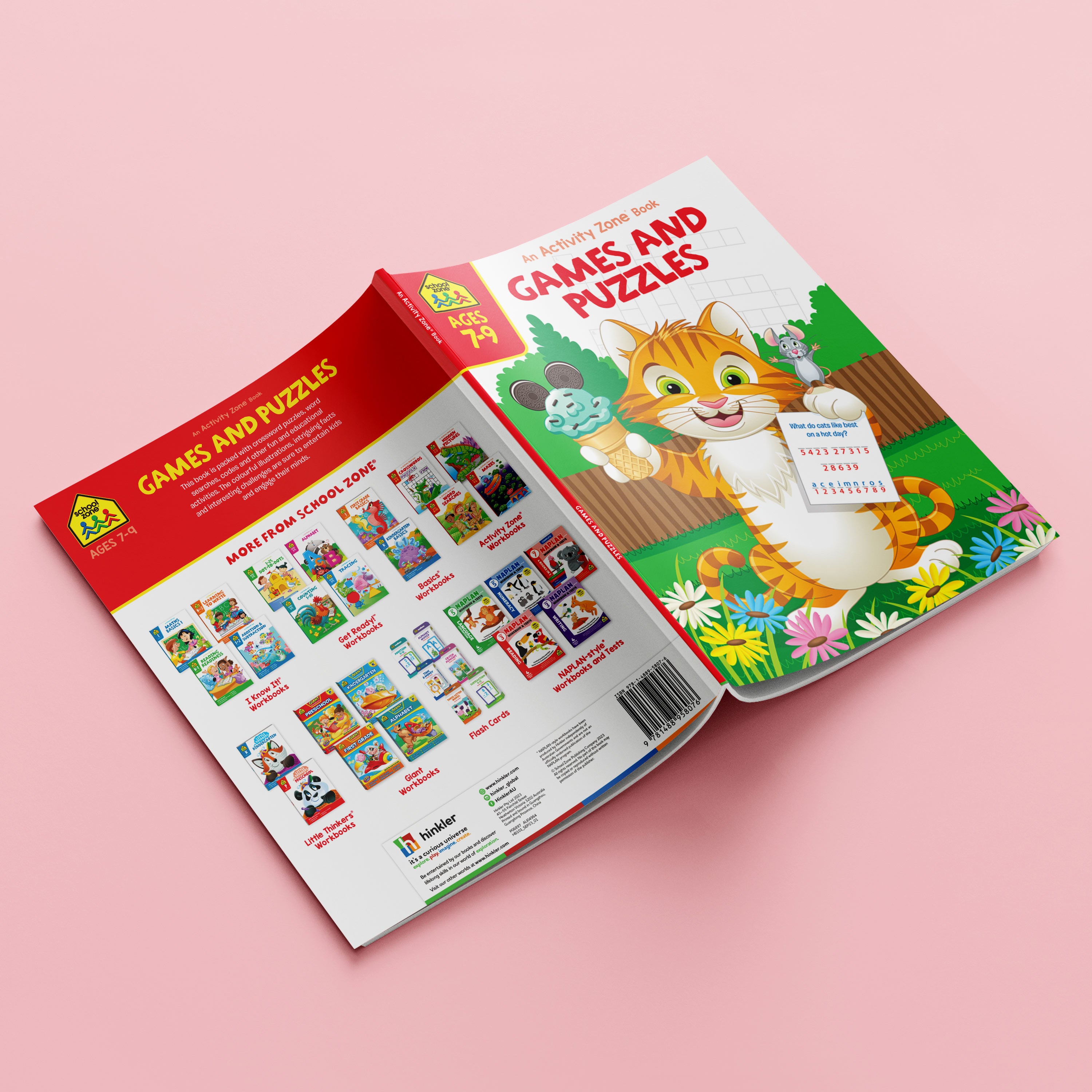 School Zone Activity Zone Games and Puzzles Workbook Ages 7-9
