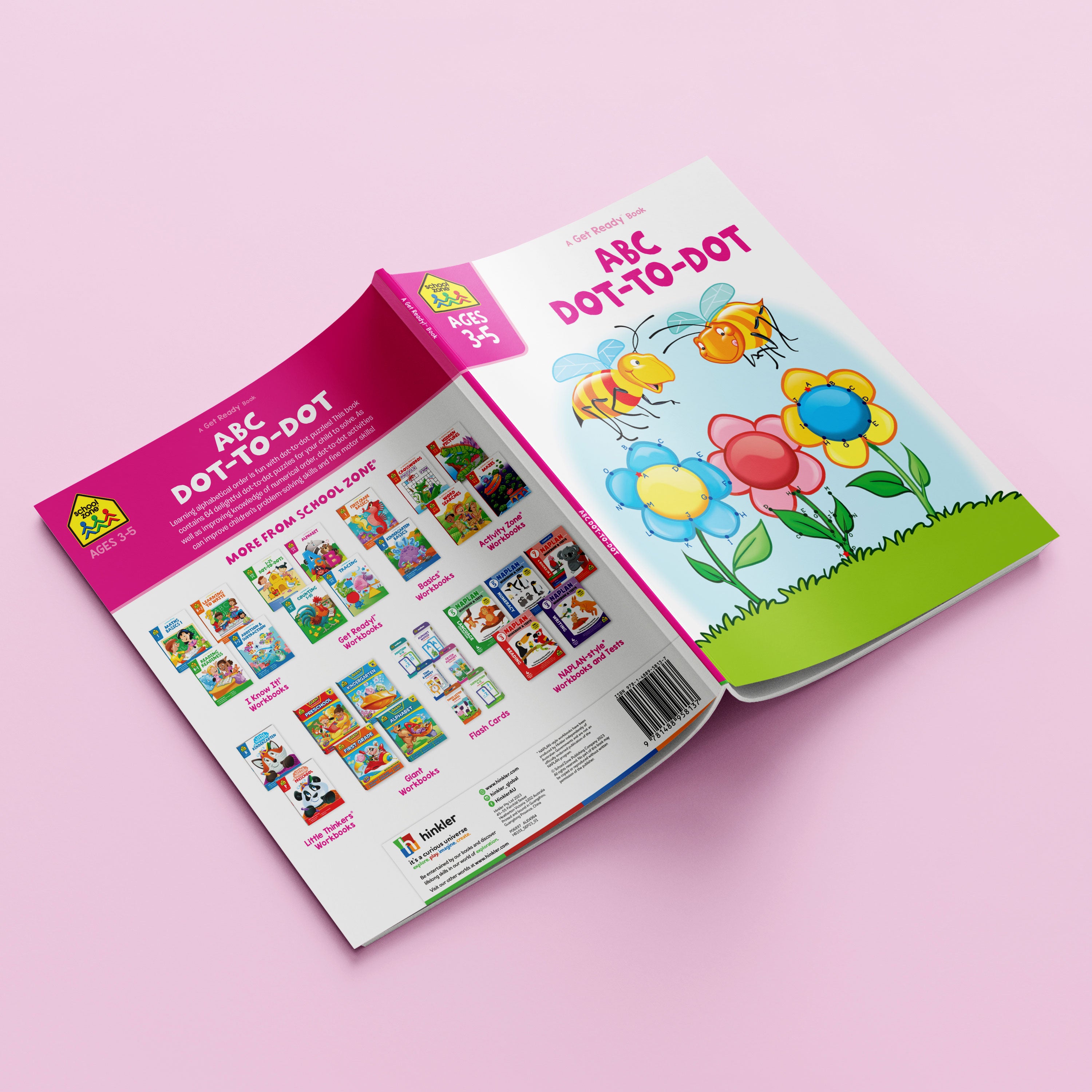 School Zone Get Ready ABC Dot-to-Dot Workbook Ages 3-5