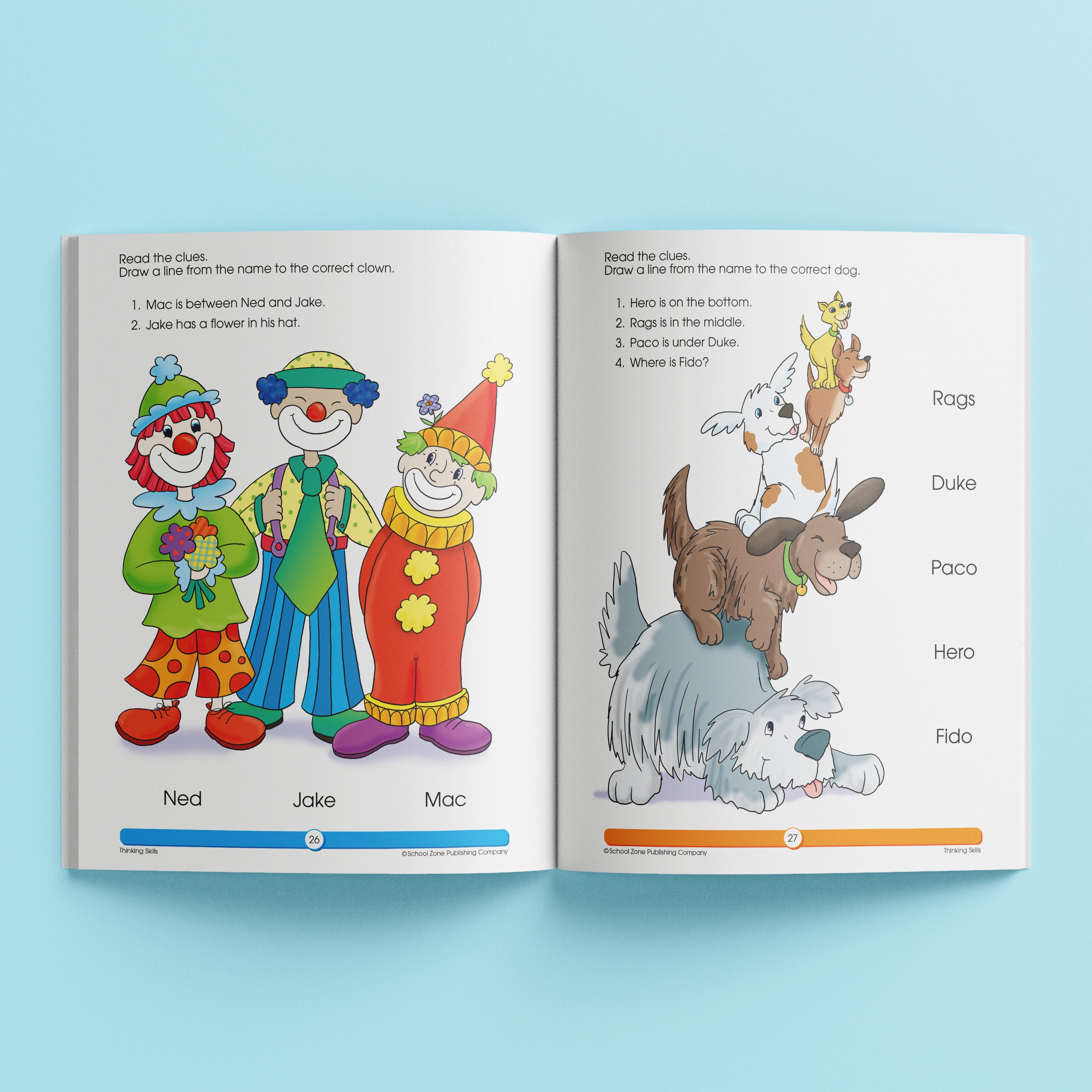 School Zone Get Ready Thinking Skills Workbook Ages 4-6