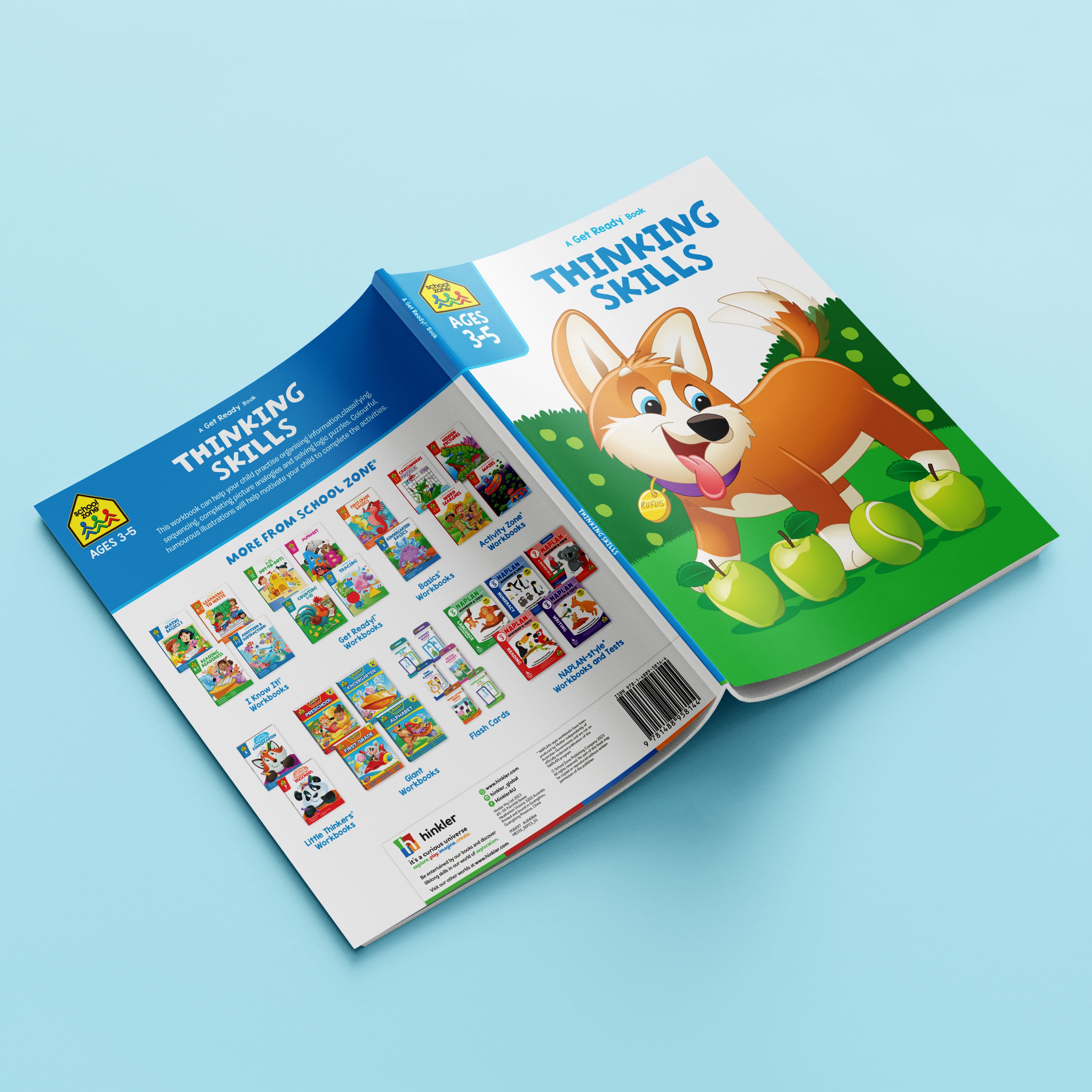 School Zone Get Ready Thinking Skills Workbook Ages 4-6