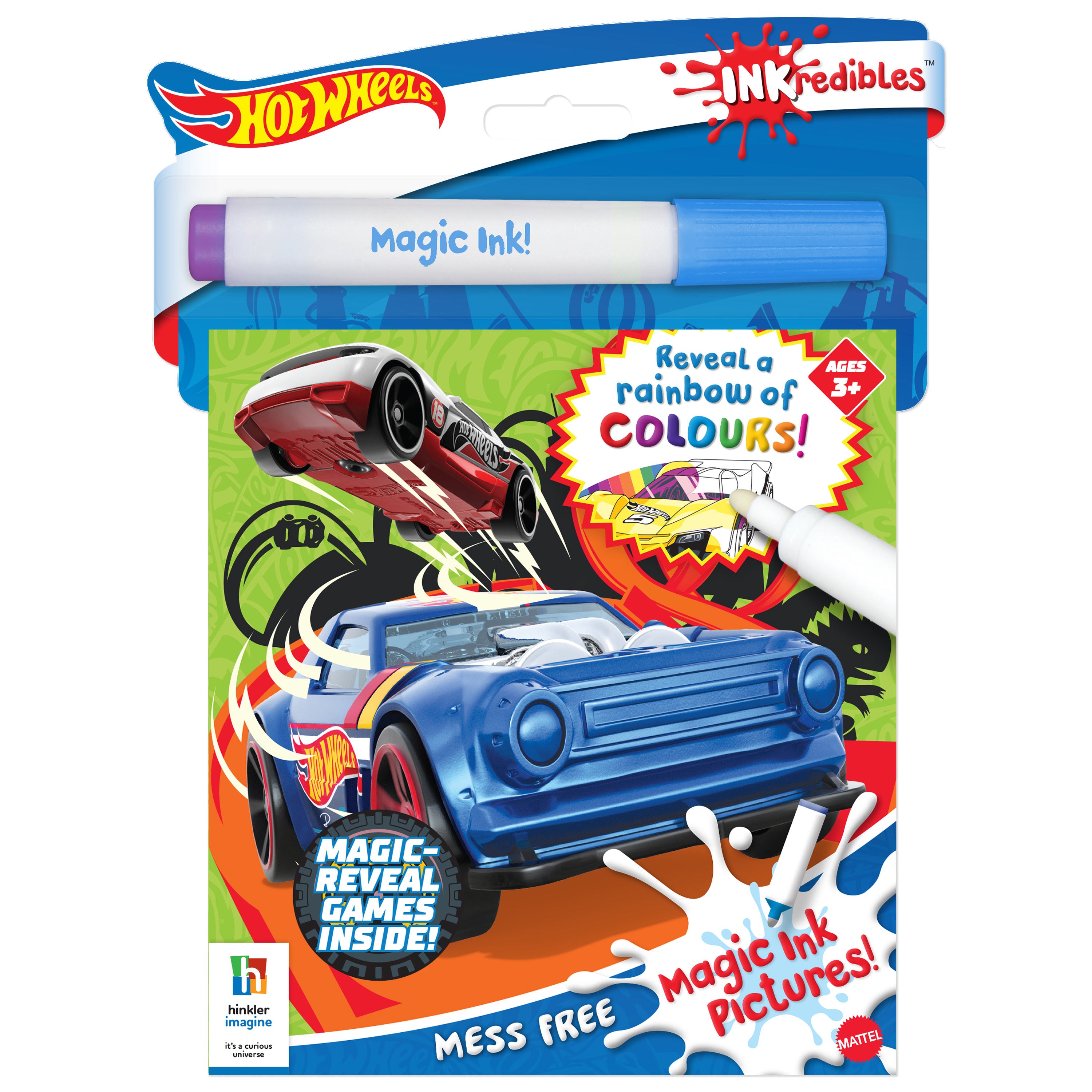 Inkredibles Hot Wheels Magic Ink Activity Book