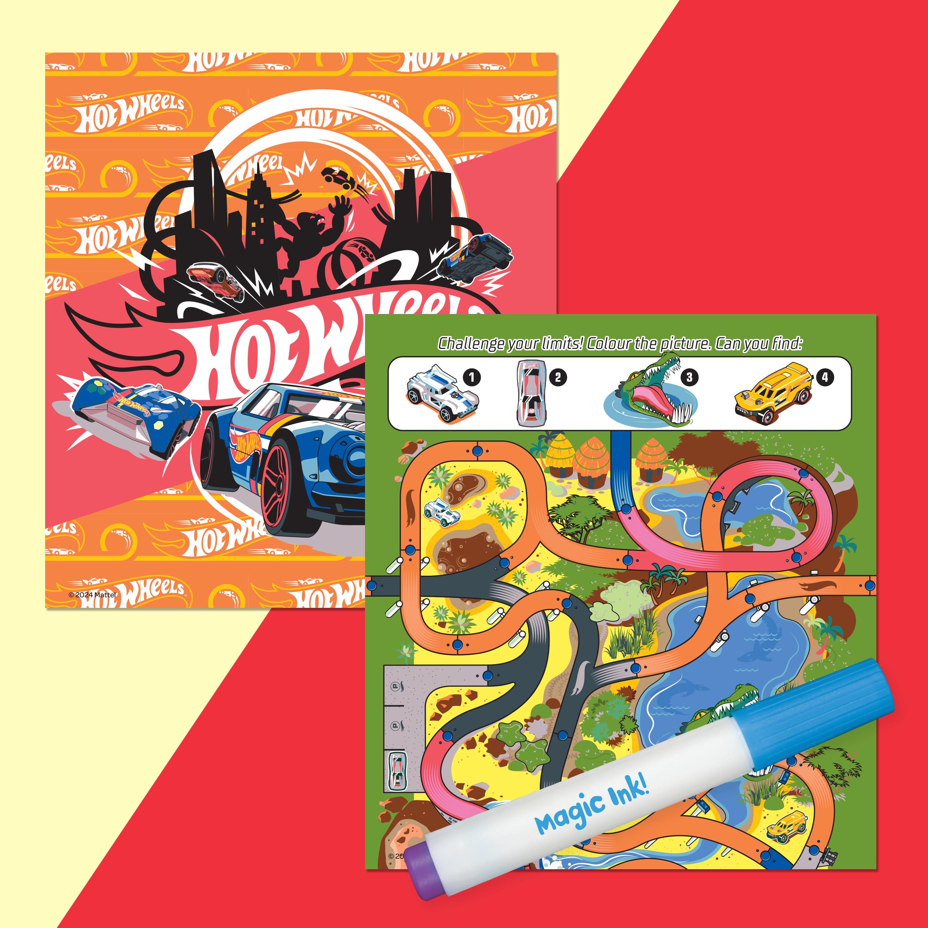 Inkredibles Hot Wheels Magic Ink Activity Book