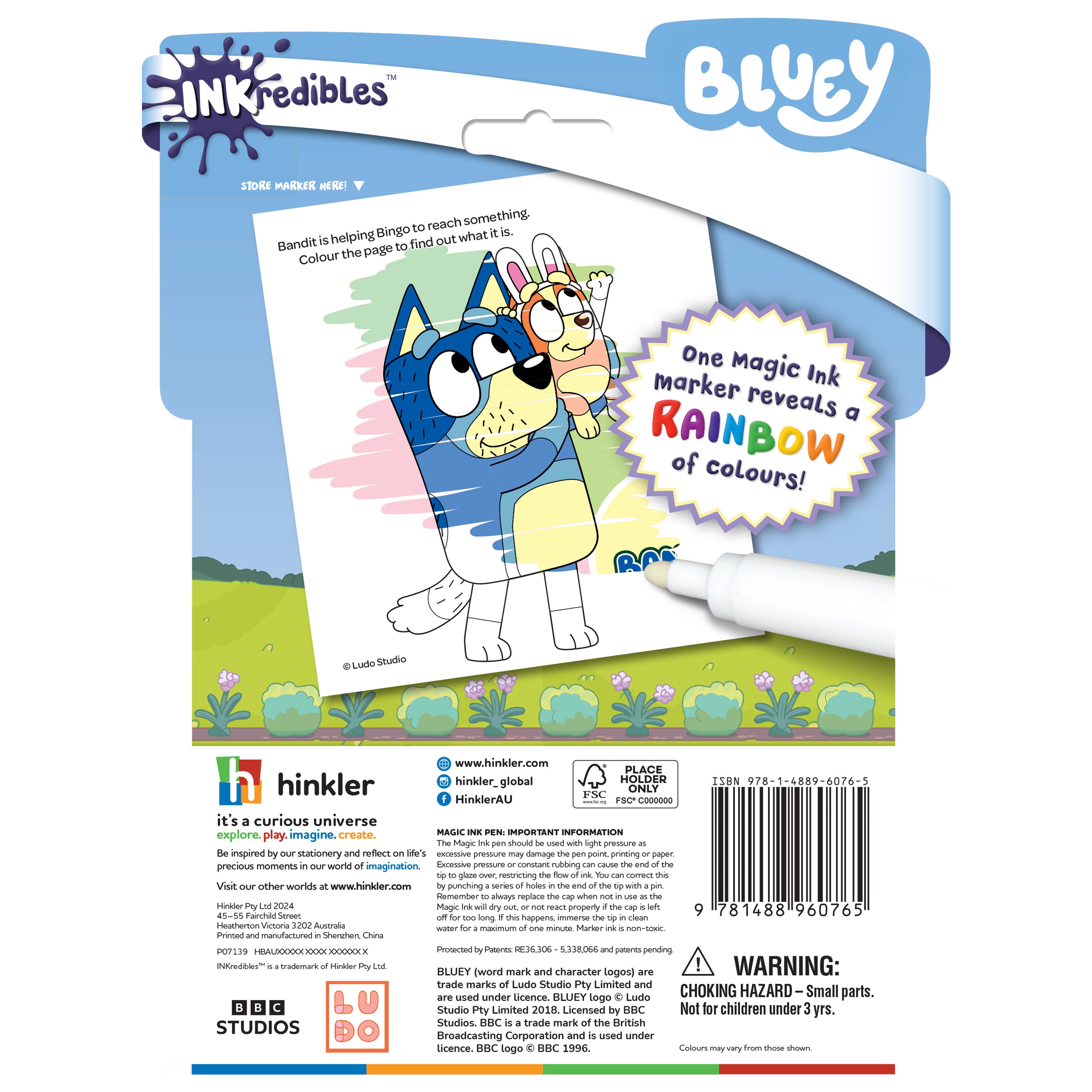 Inkredibles Bluey Easter Magic Ink Activity Book