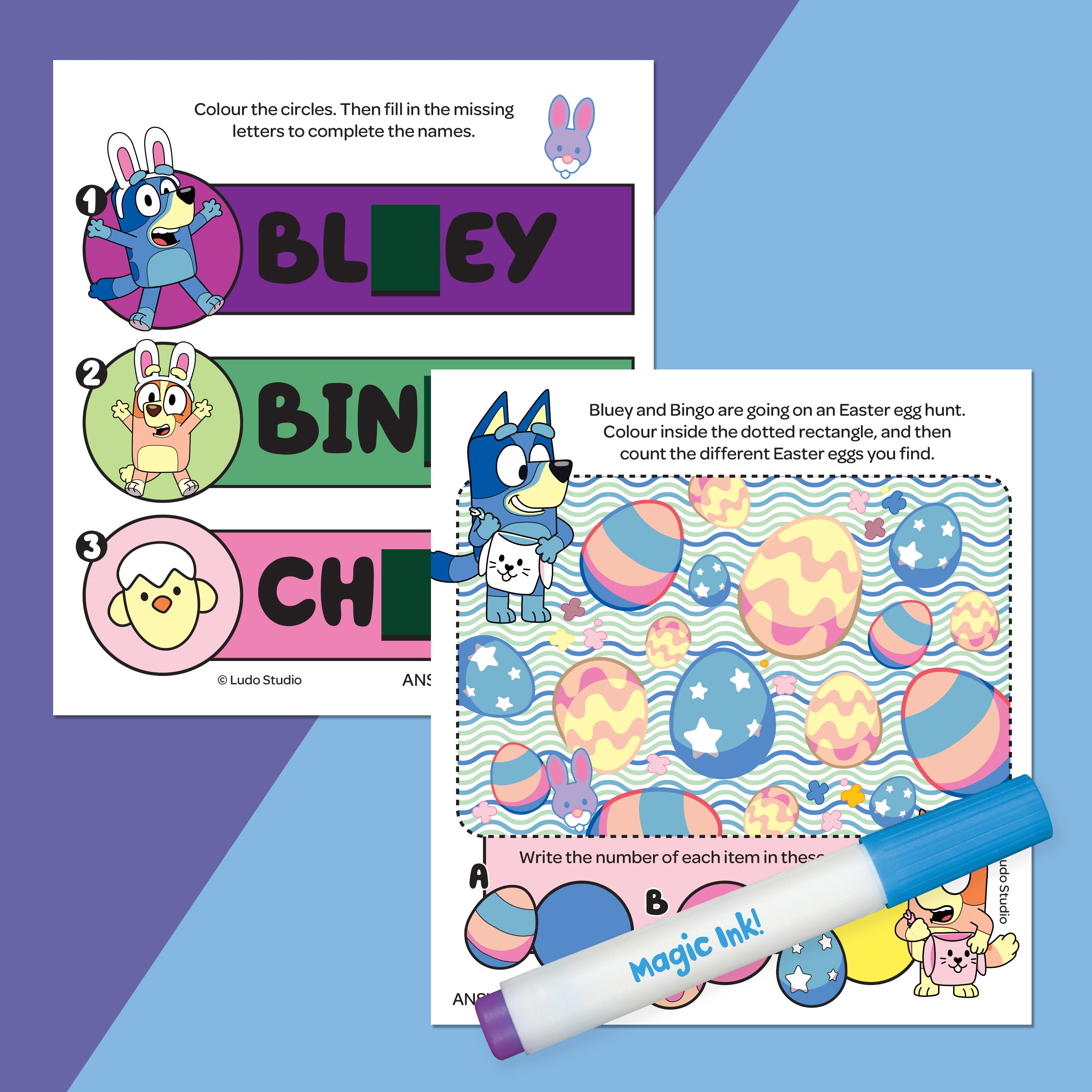 Inkredibles Bluey Easter Magic Ink Activity Book