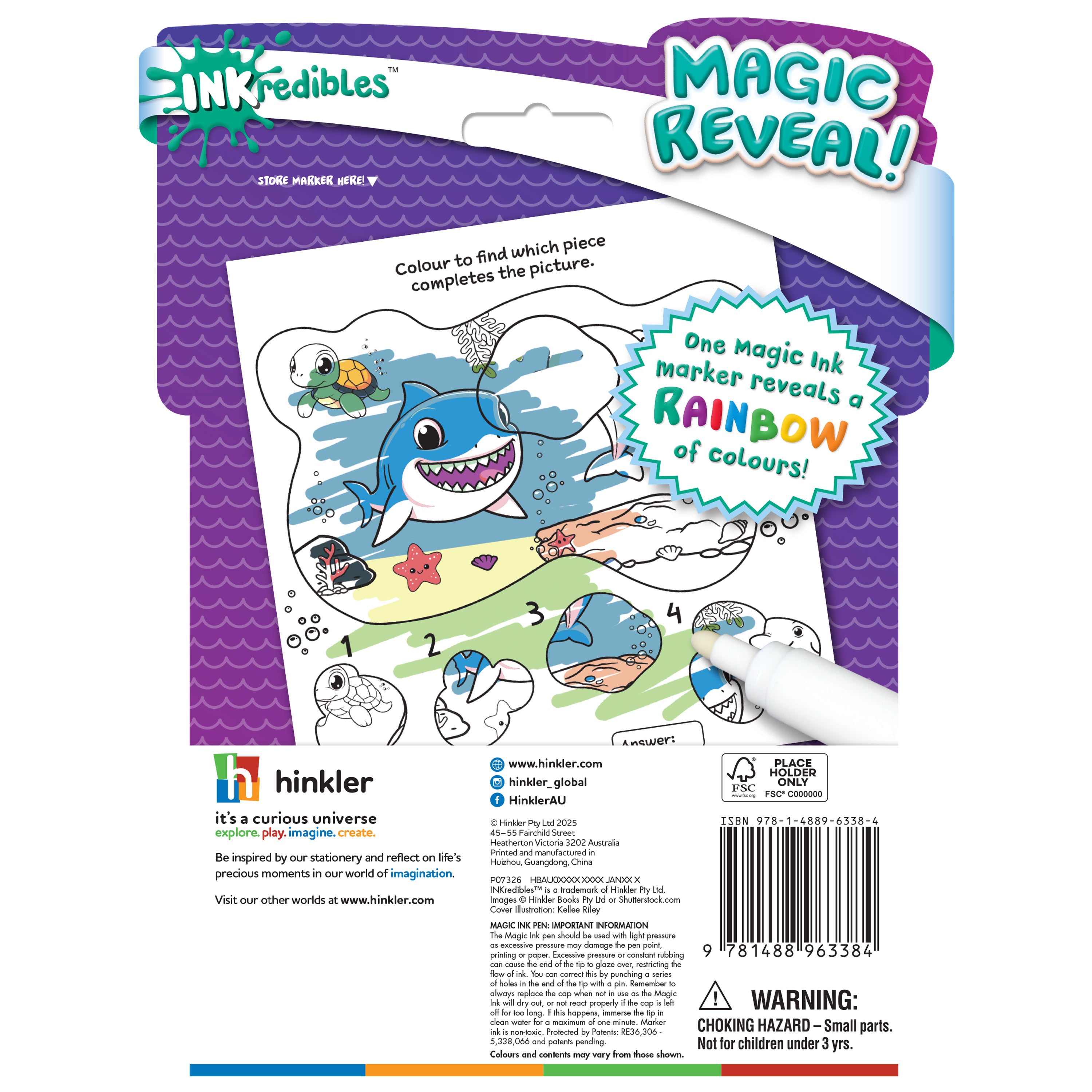 Inkredibles Ocean Adventure Magic Ink Activity Book