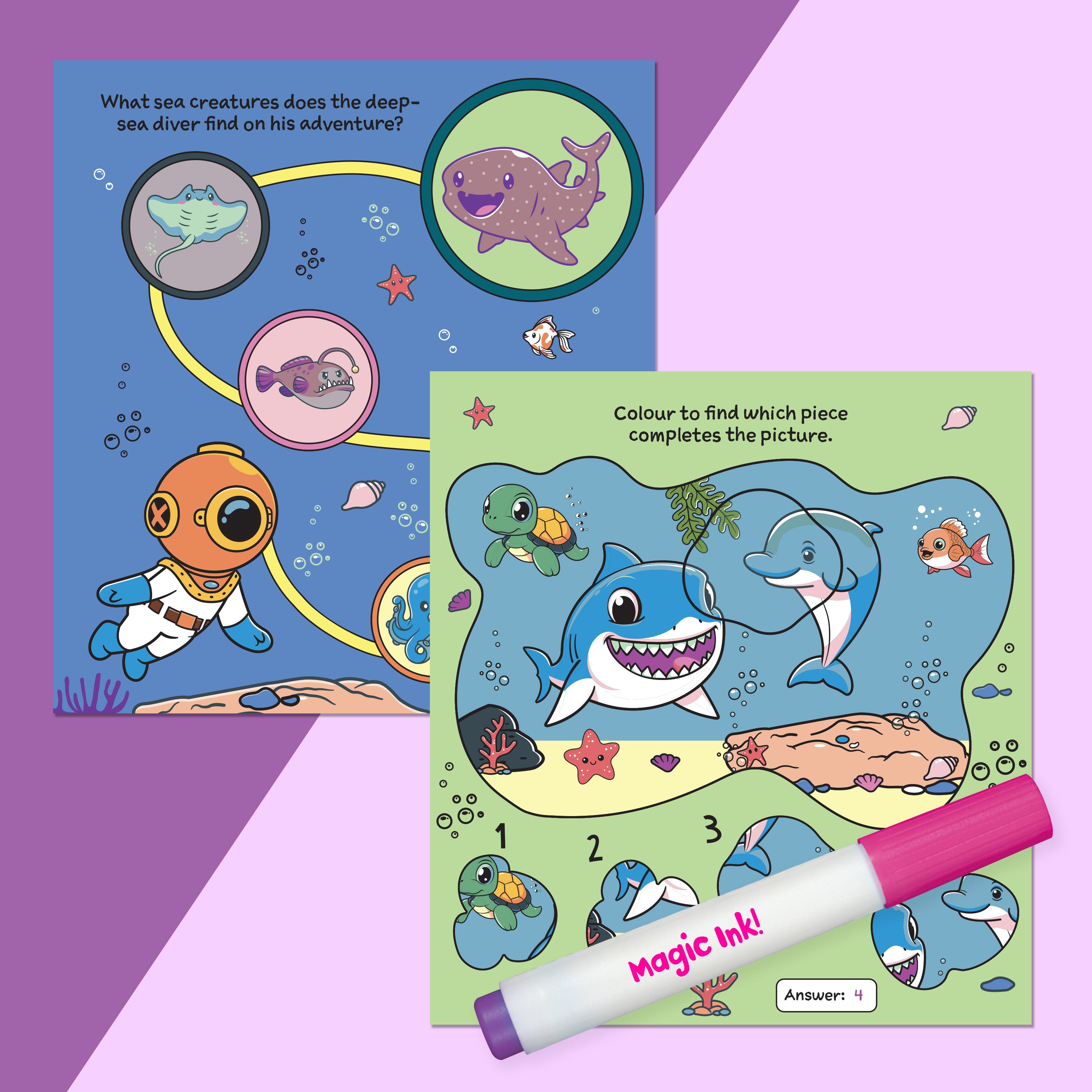 Inkredibles Ocean Adventure Magic Ink Activity Book