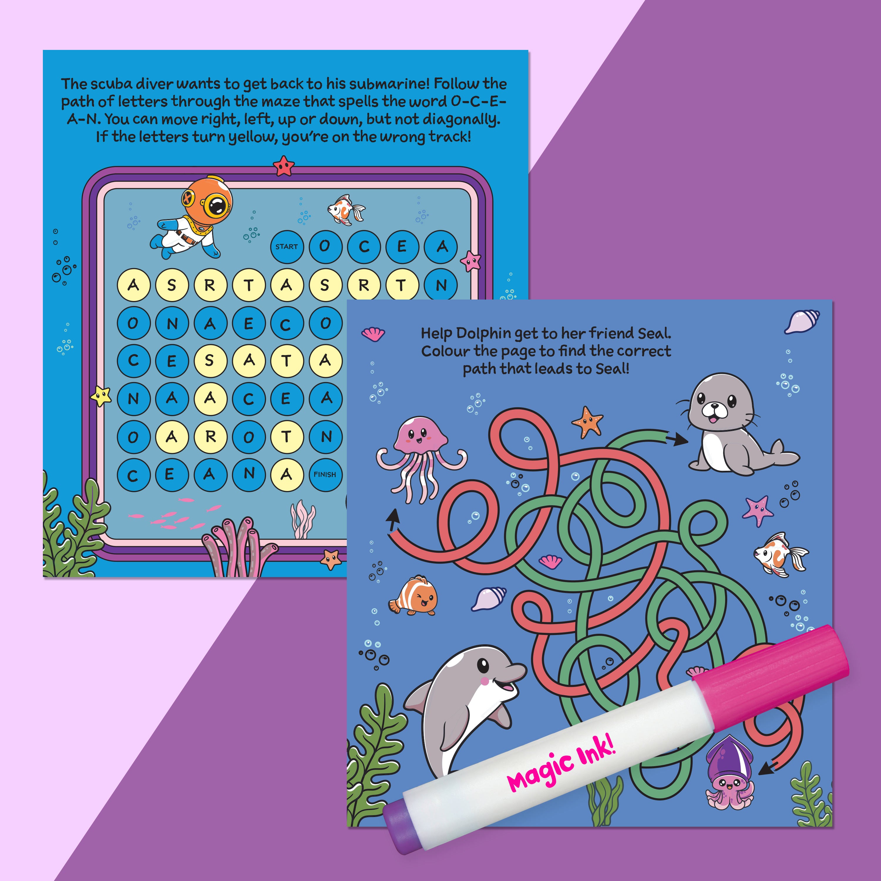 Inkredibles Ocean Adventure Magic Ink Activity Book