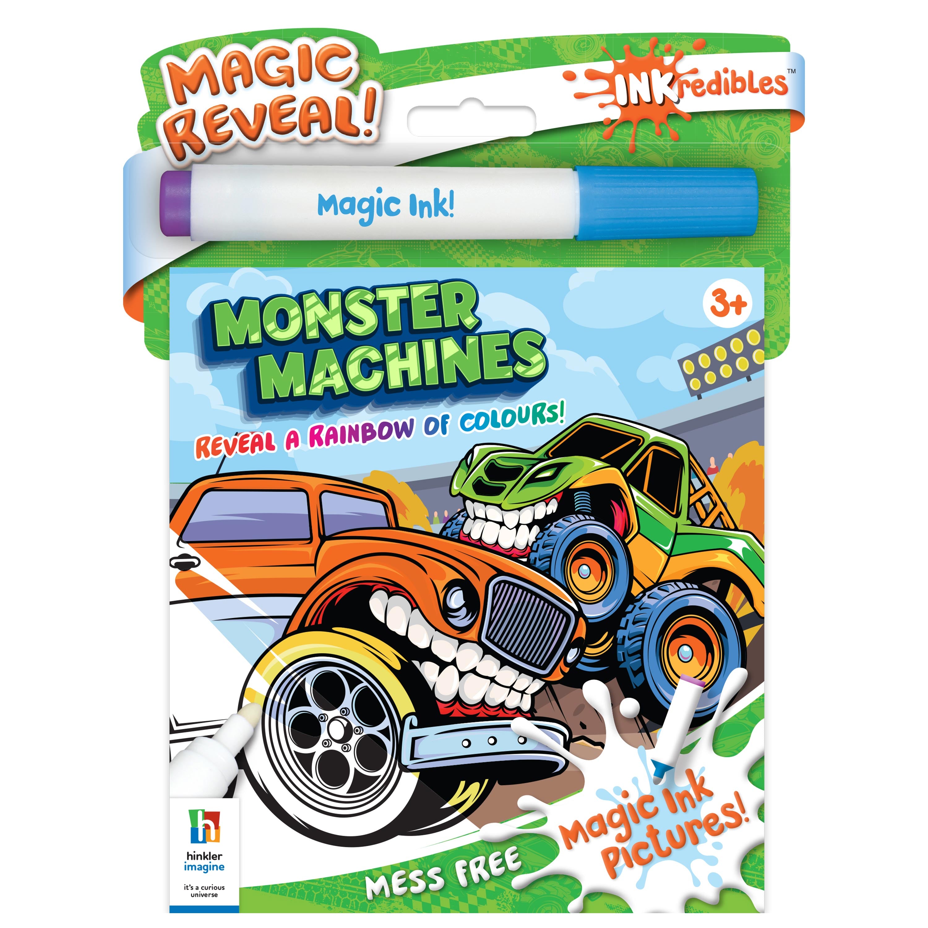 Inkredibles Monster Machines Magic Ink Activity Book