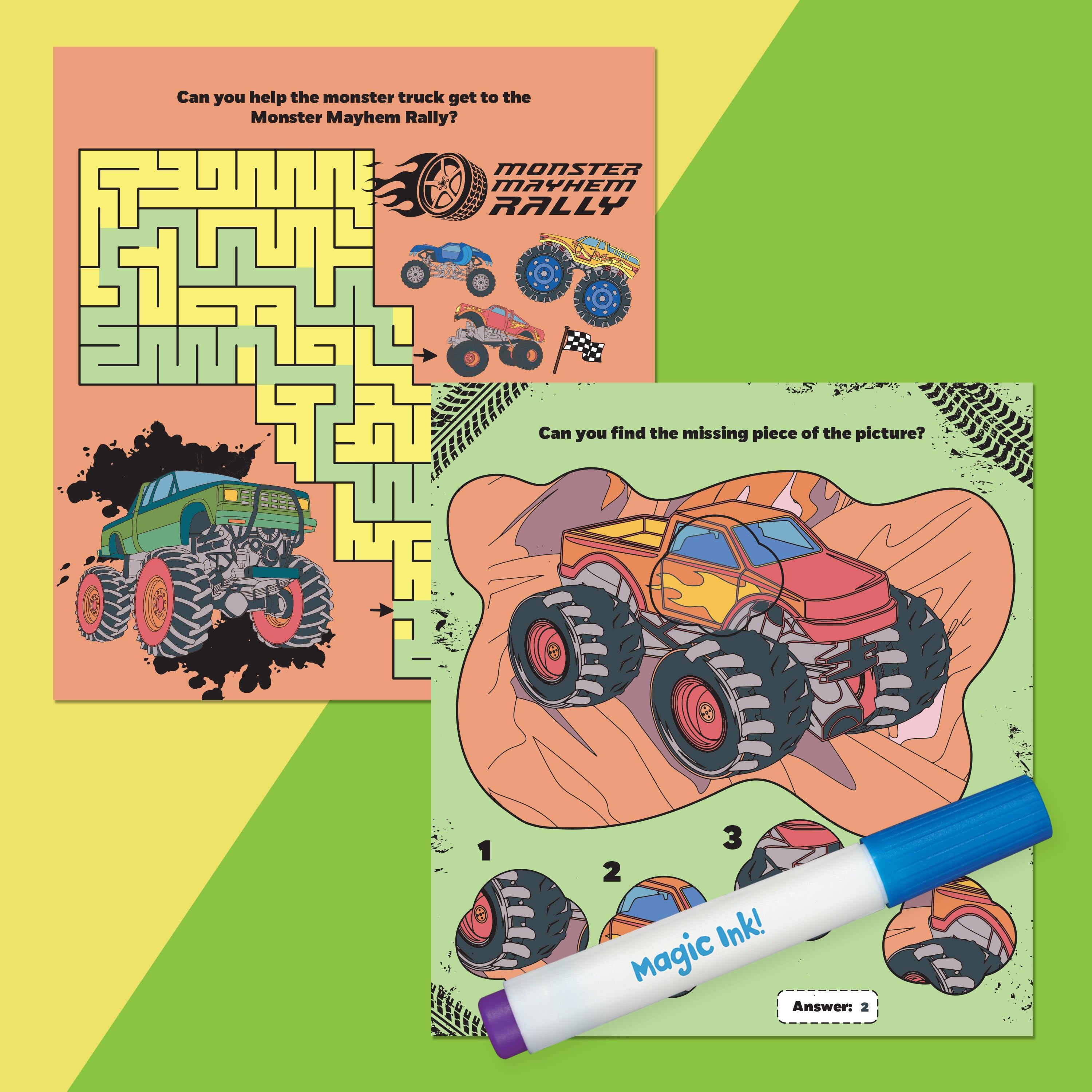 Inkredibles Monster Machines Magic Ink Activity Book