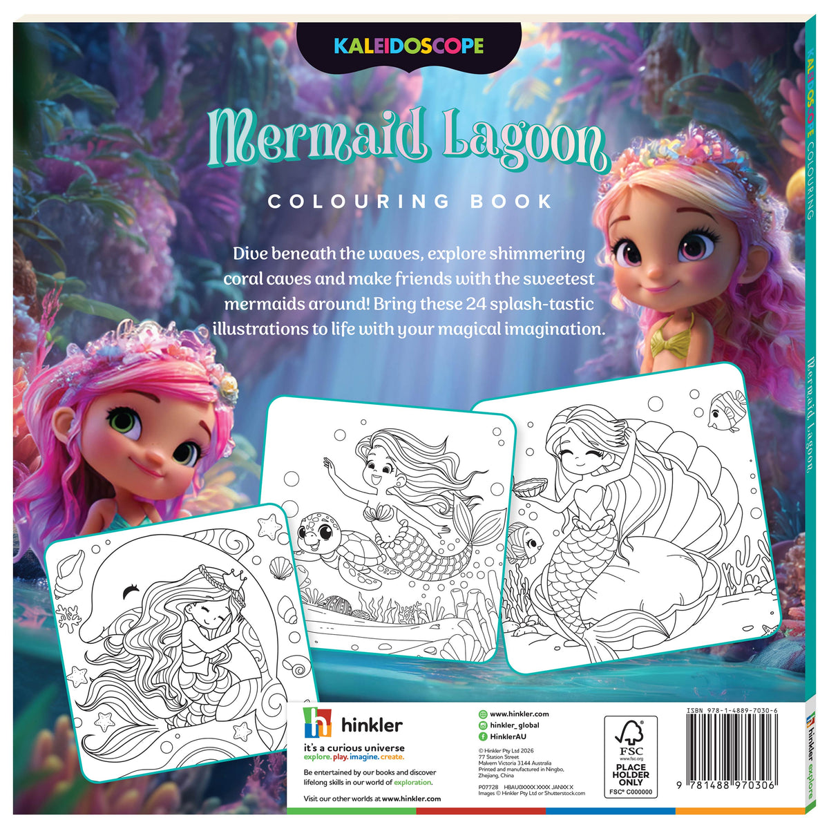 Kaleidoscope Colouring Mermaid Lagoon Activity Book