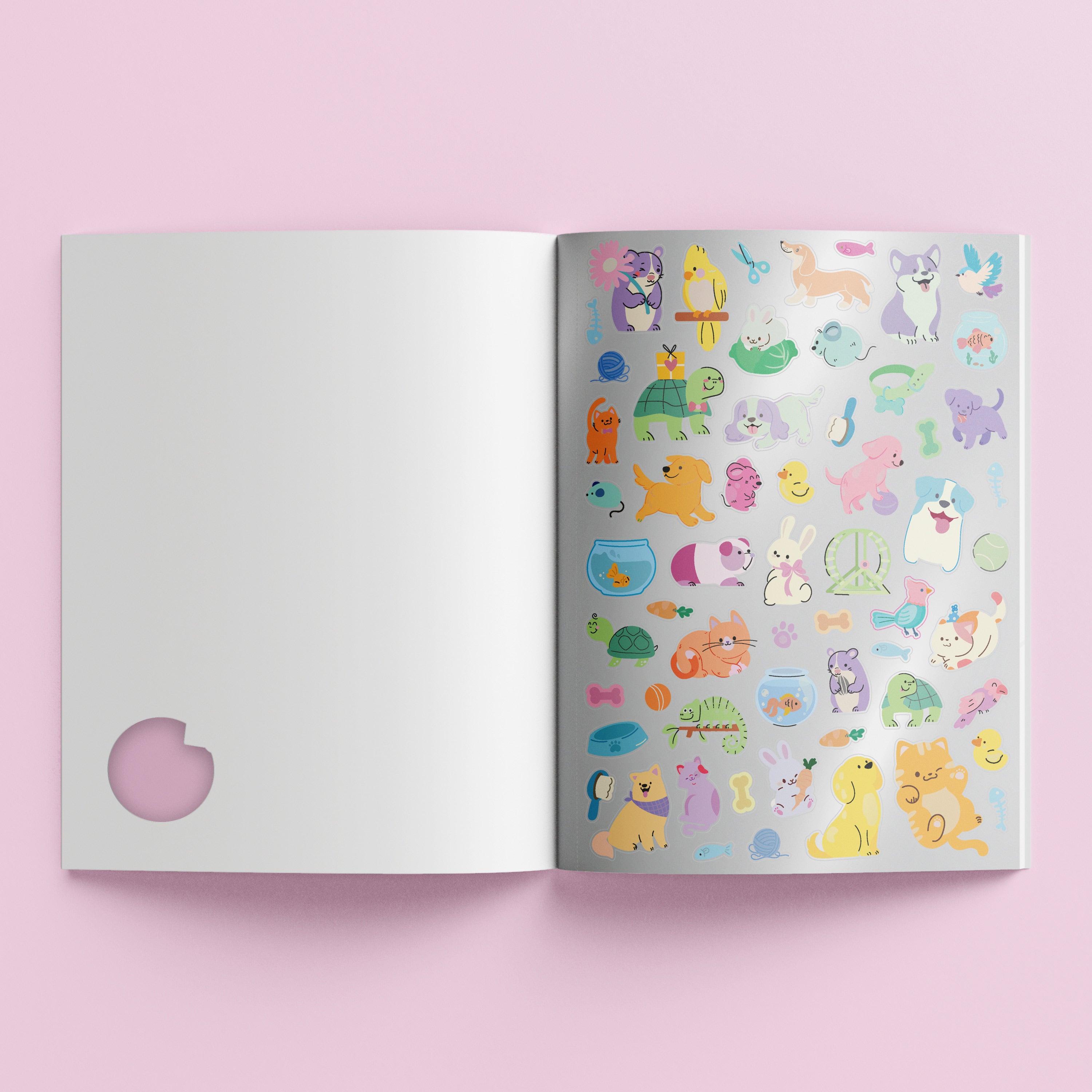 Kaleidoscope Sticker Colouring Pets Unleashed Activity Book