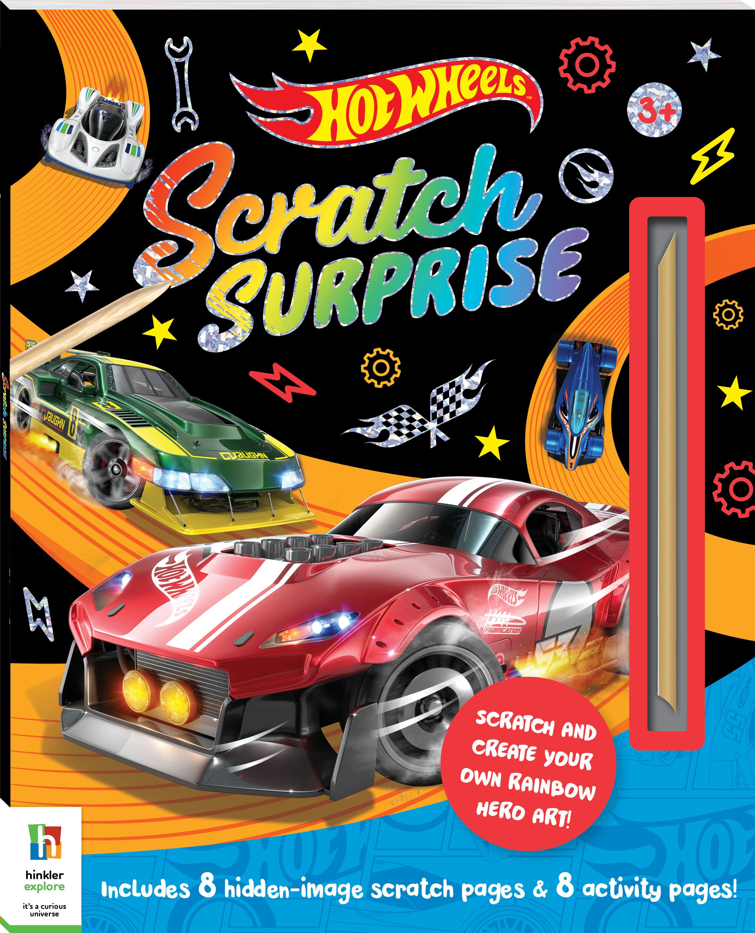 Scratch Surprise Hot Wheels Activity Book