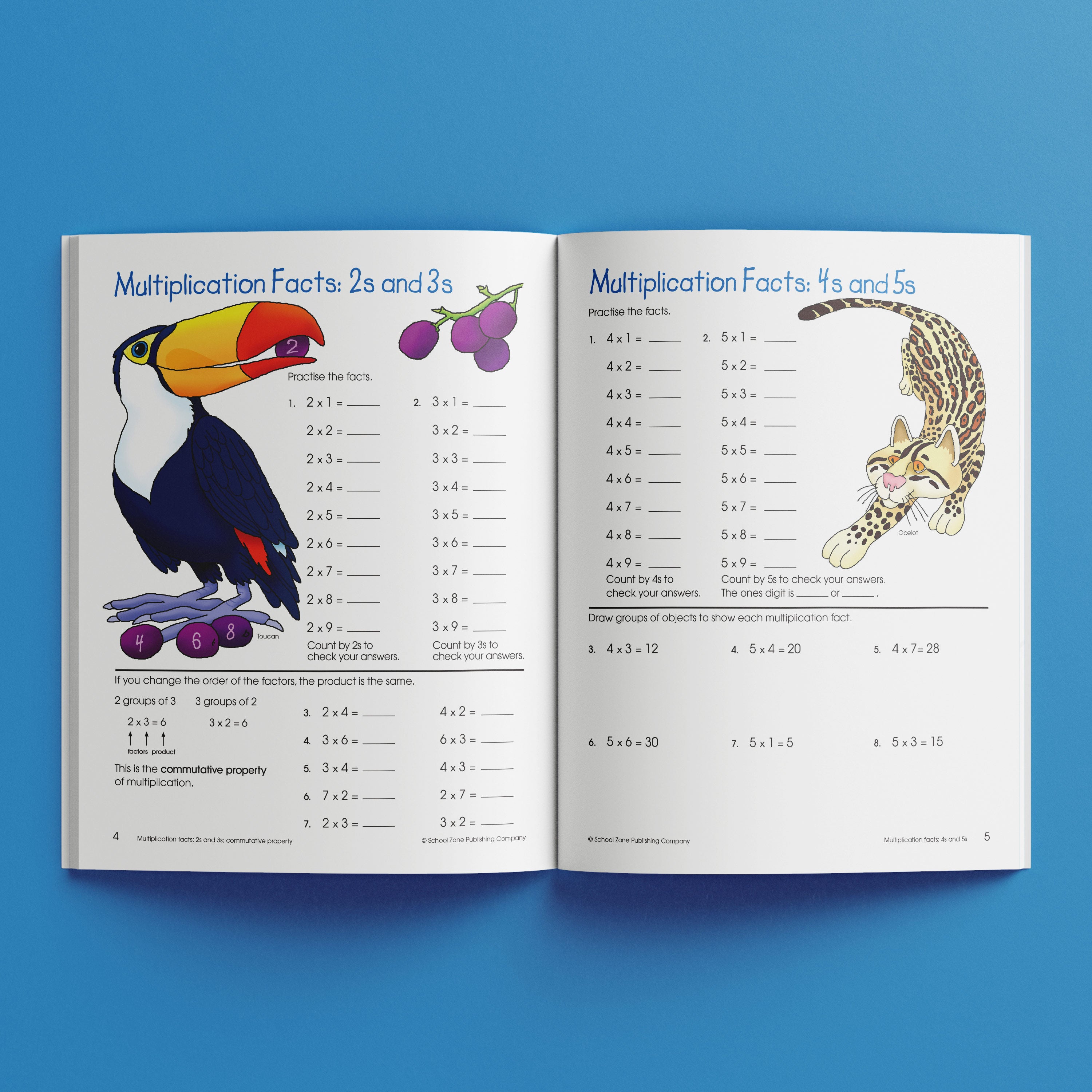 School Zone I Know It! Multiplication & Division Workbook Ages 8-10