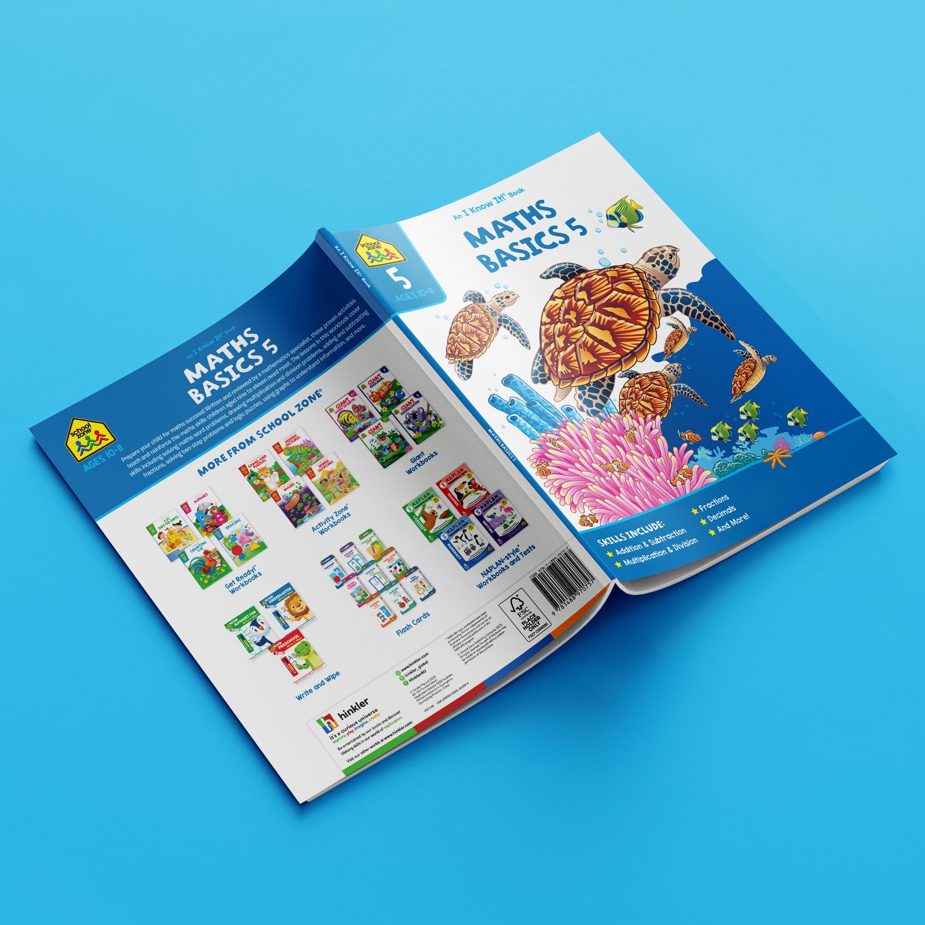 School Zone I Know It! Maths Basics Workbook Level 5 Ages 9-11