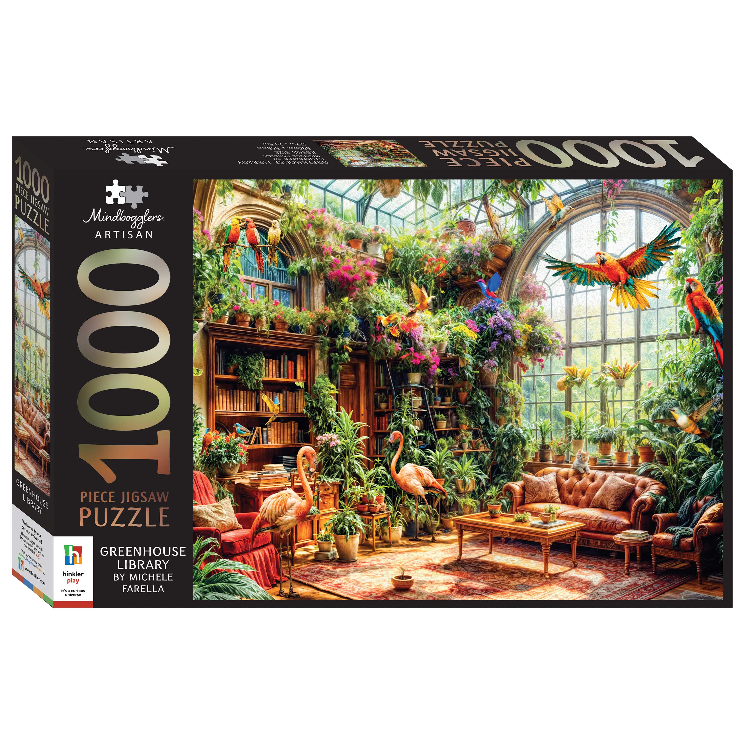 Mindbogglers Artisan 1000-Piece Jigsaw Greenhouse Library