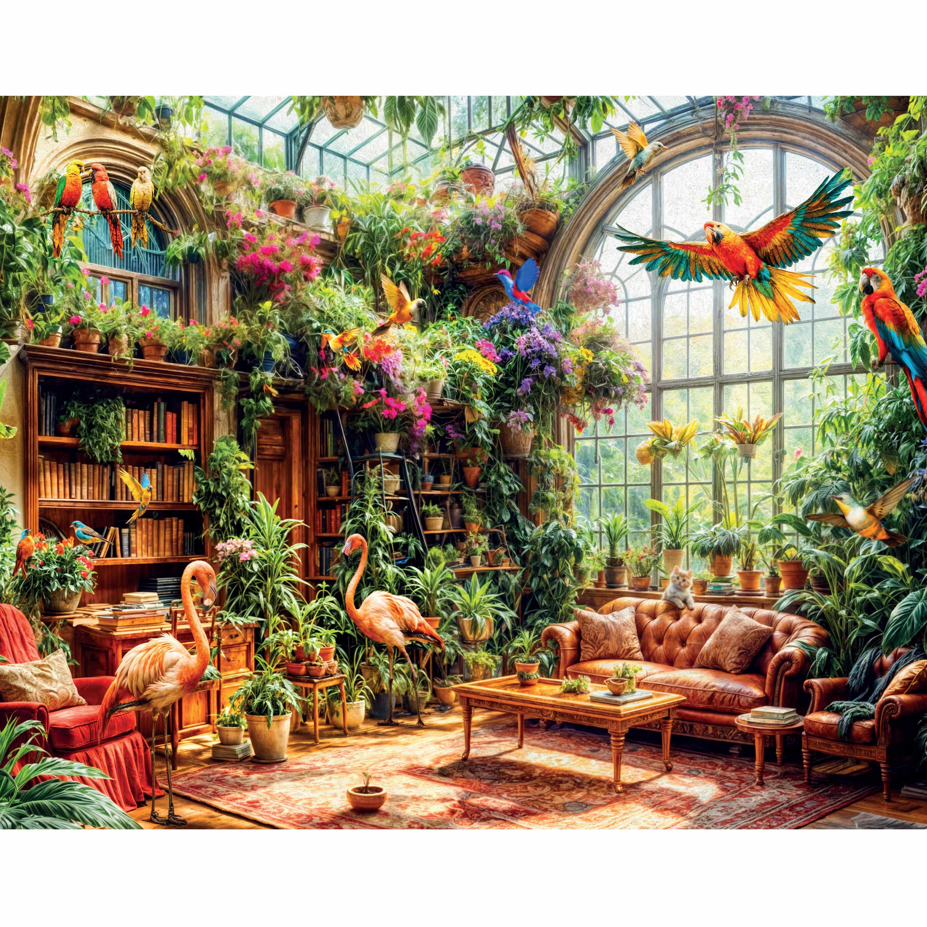 Mindbogglers Artisan 1000-Piece Jigsaw Greenhouse Library