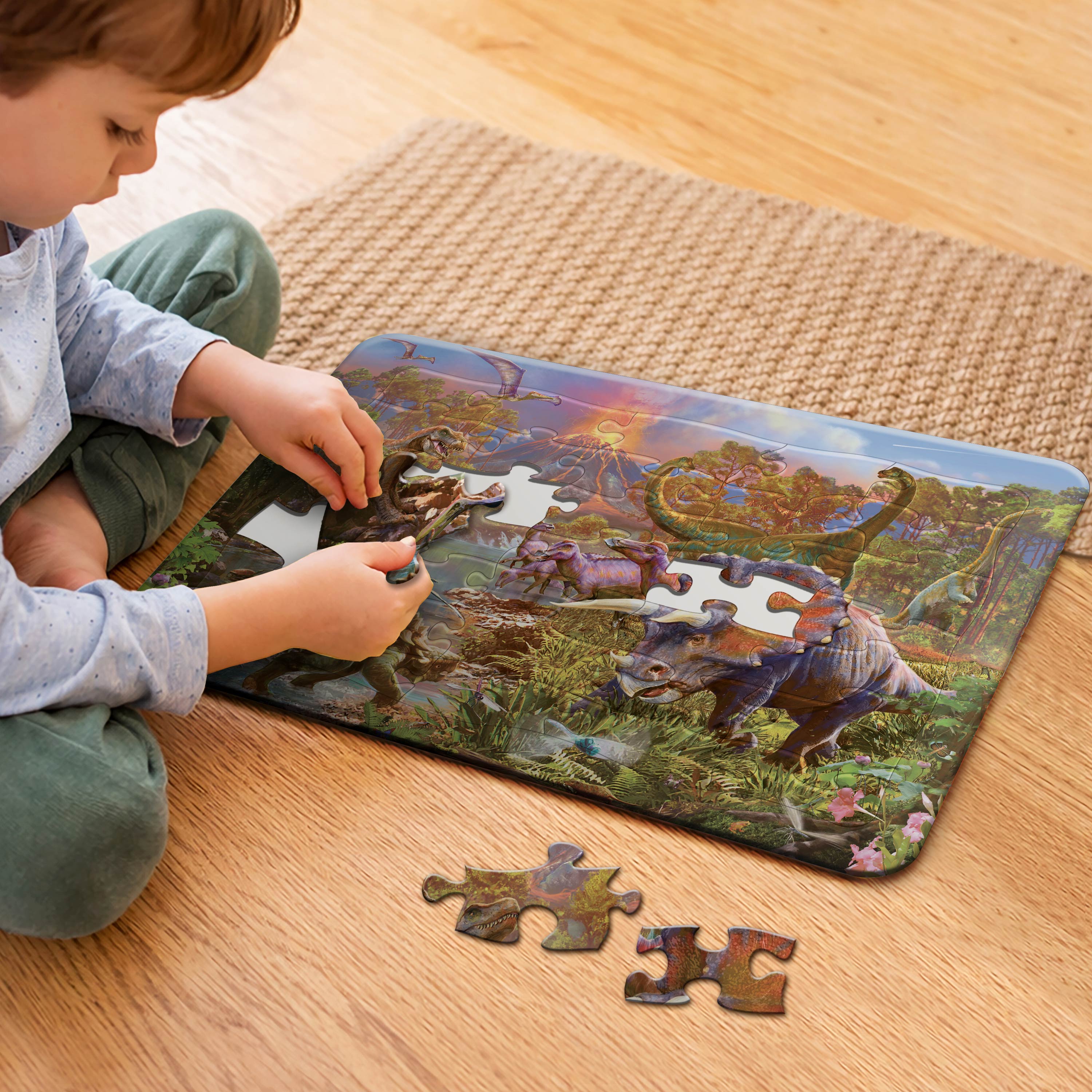 Frame Tray 35pc Puzzle Dinosaur Island