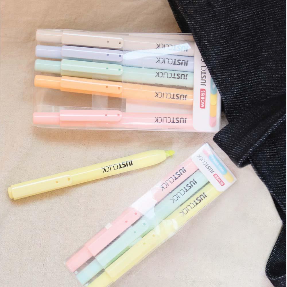 Morris JUSTCLICK MRH-205 Small Nib Pastel Highlighter