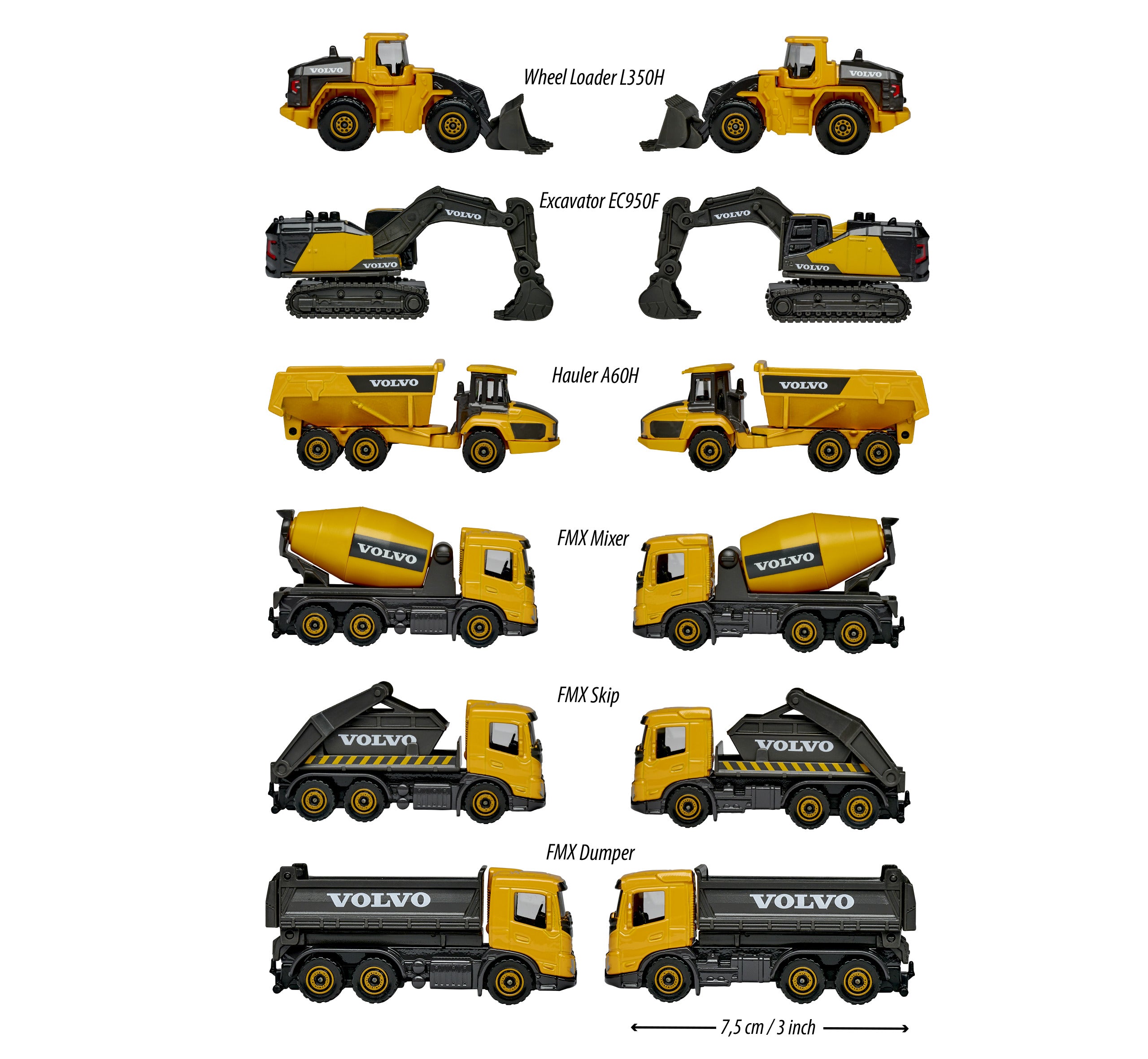 Volvo Construction Majorette Assortment