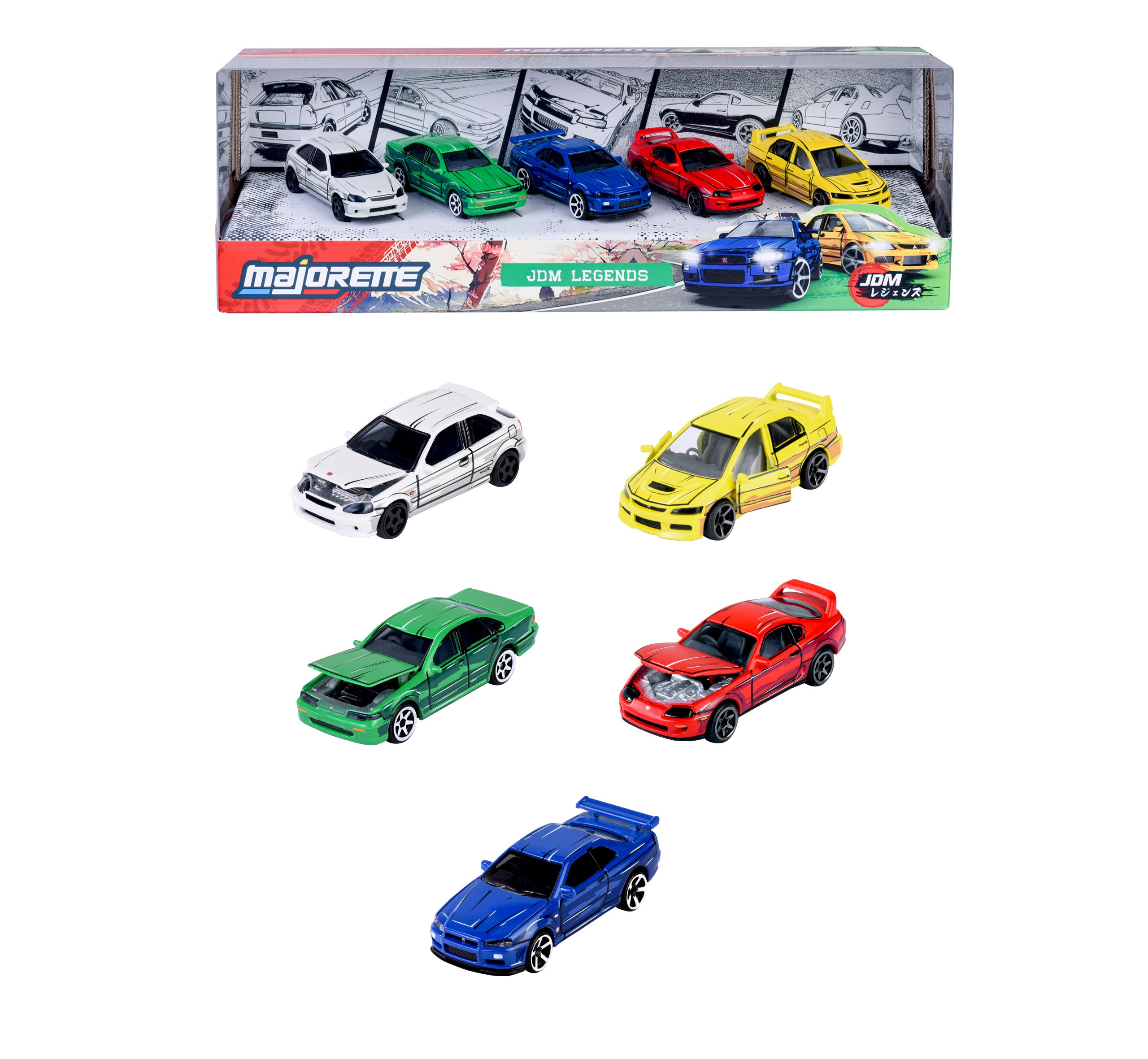 Japan Series 5 Pc Giftpack Majorette